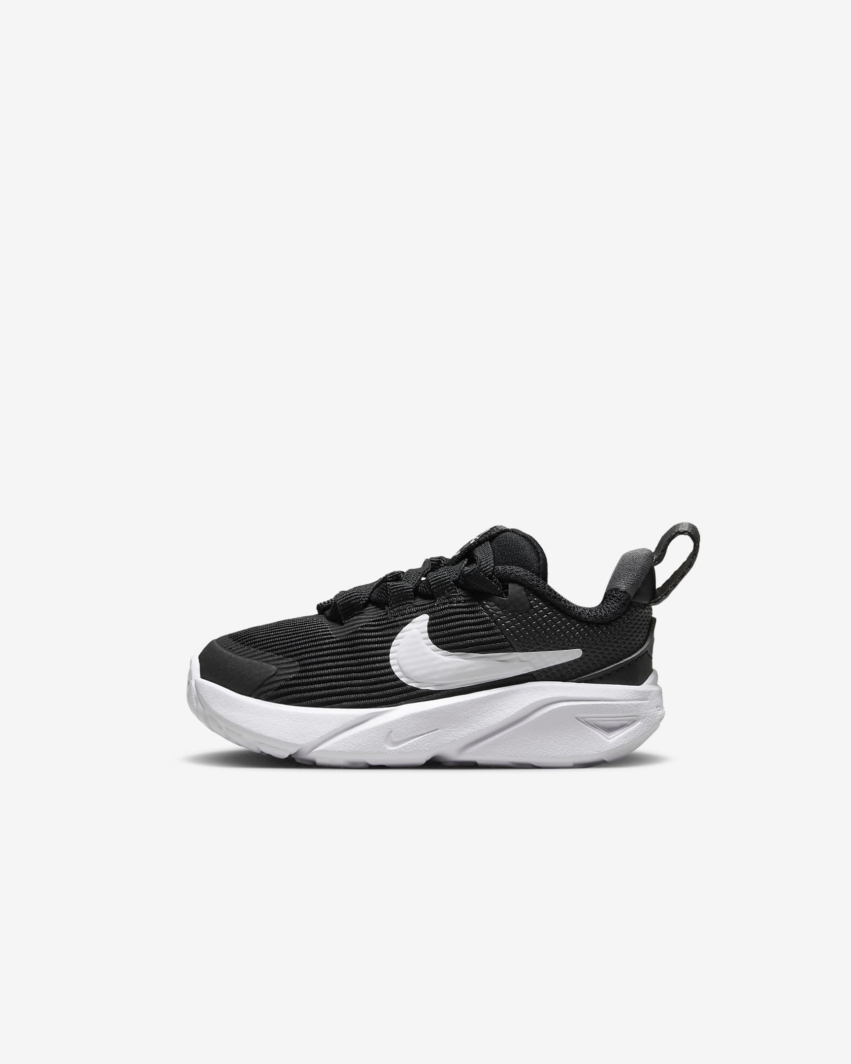 Nike Star Runner 4 耐克摘星号婴童运动鞋 - 黑/煤黑/白色
