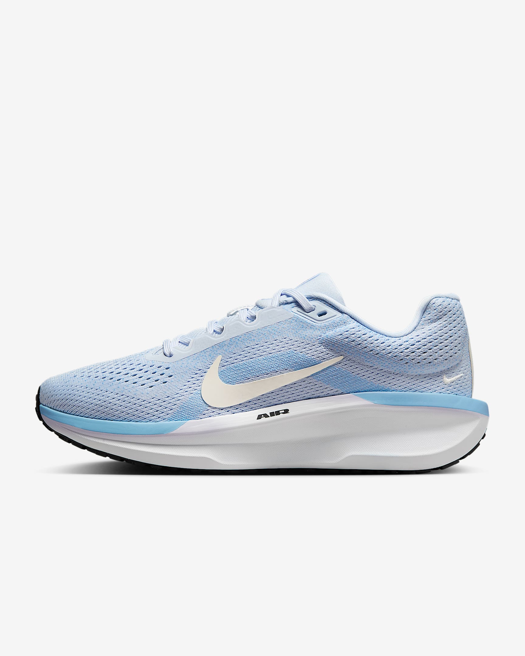 Nike Winflo 11 女子公路跑步鞋 - 足球灰/心灵蓝/芬蓝/淡象牙白