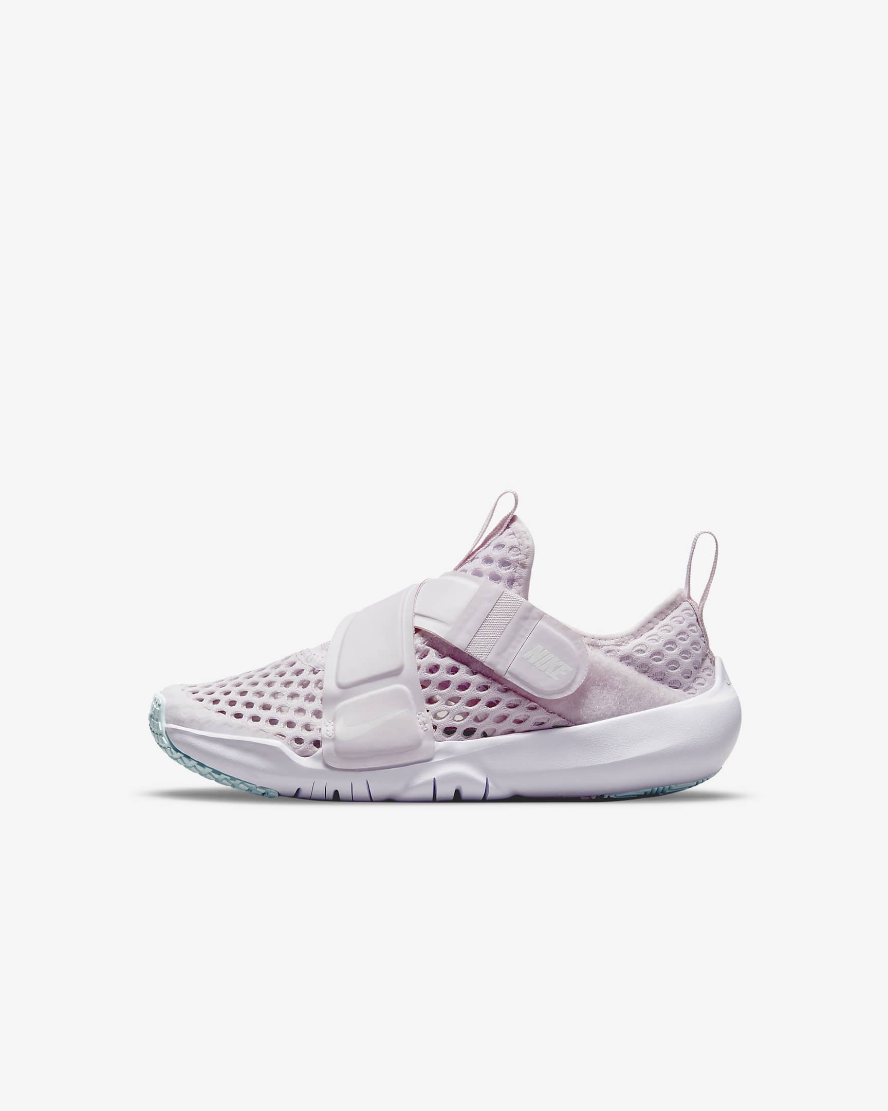 Nike Flex Advance BR 耐克小飞碟幼童大网眼透气运动鞋 - 浅紫罗兰/冰川蓝/白色