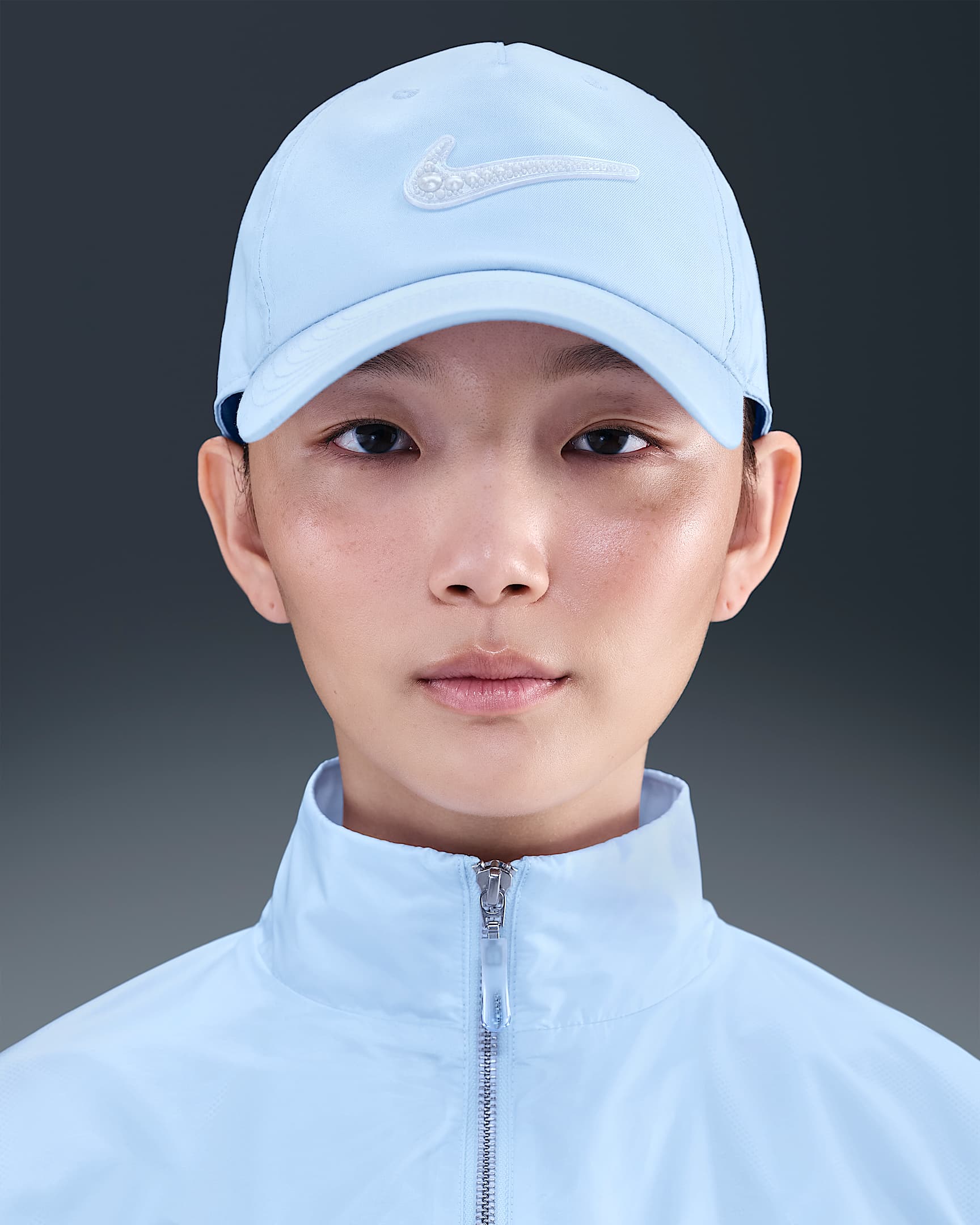 Nike Women's Artist Collection 耐克女性艺术家系列李宛妲Vanda同款软顶运动帽 - 紫蓝/山峰白