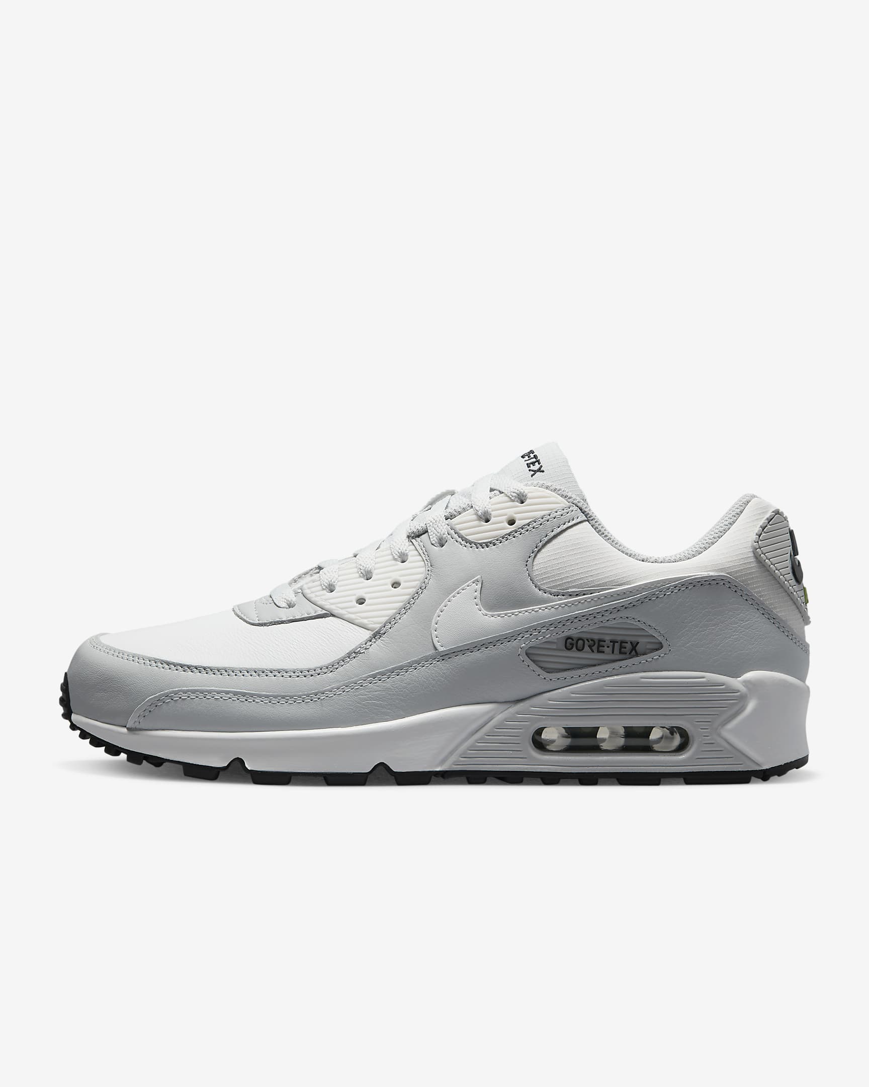 Nike Air Max 90 GTX 男子运动鞋 - 尘光子色/雾灰/叶绿/山峰白