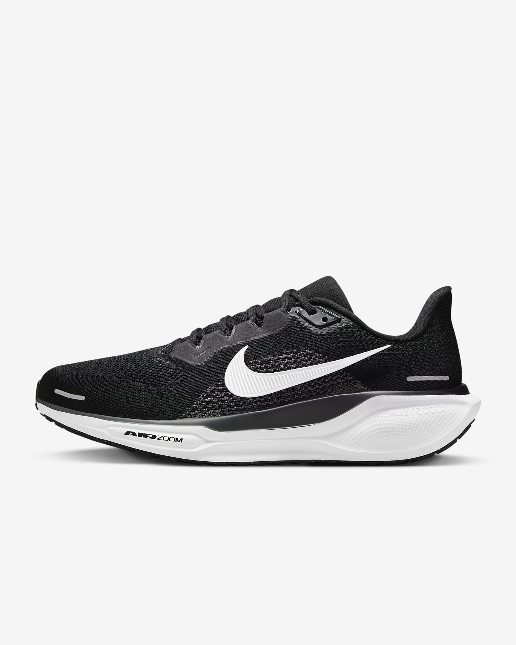 Nike Pegasus 41 耐克飞马男子公路跑步鞋（宽版） - 黑/煤黑/白色