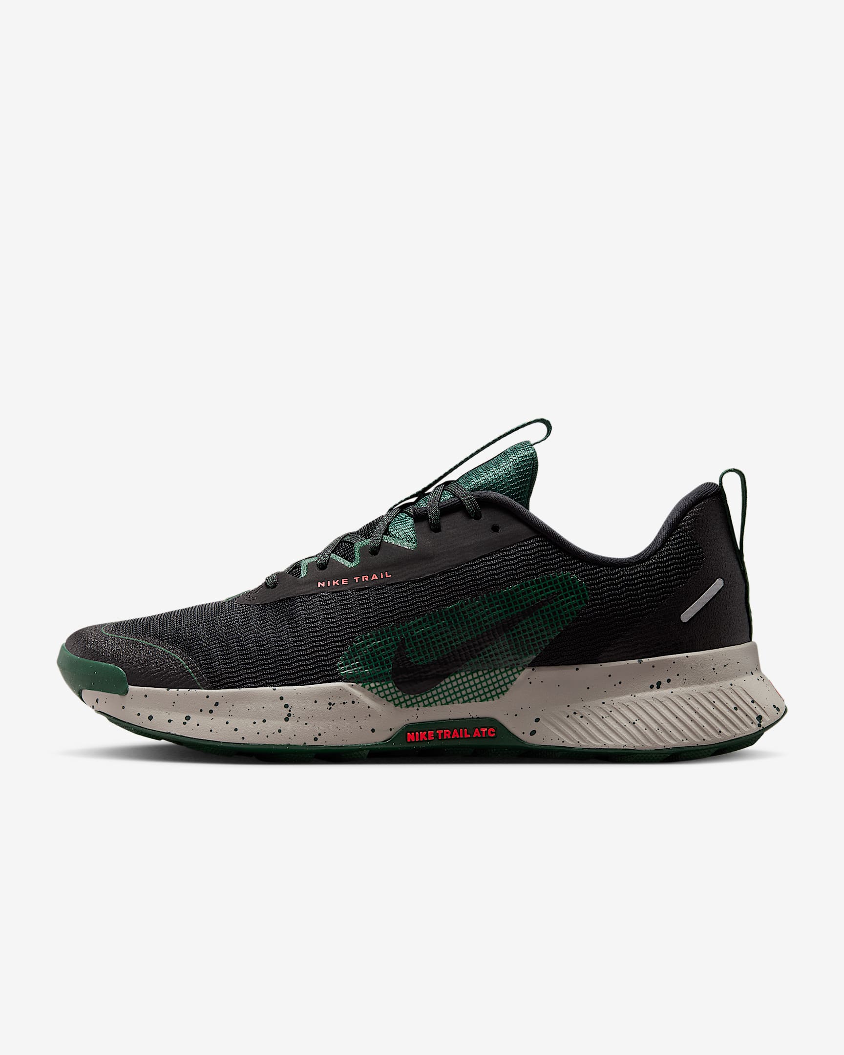 Nike Juniper Trail 3 男子越野跑步鞋 - 黑/冷杉绿/亮深红/黑