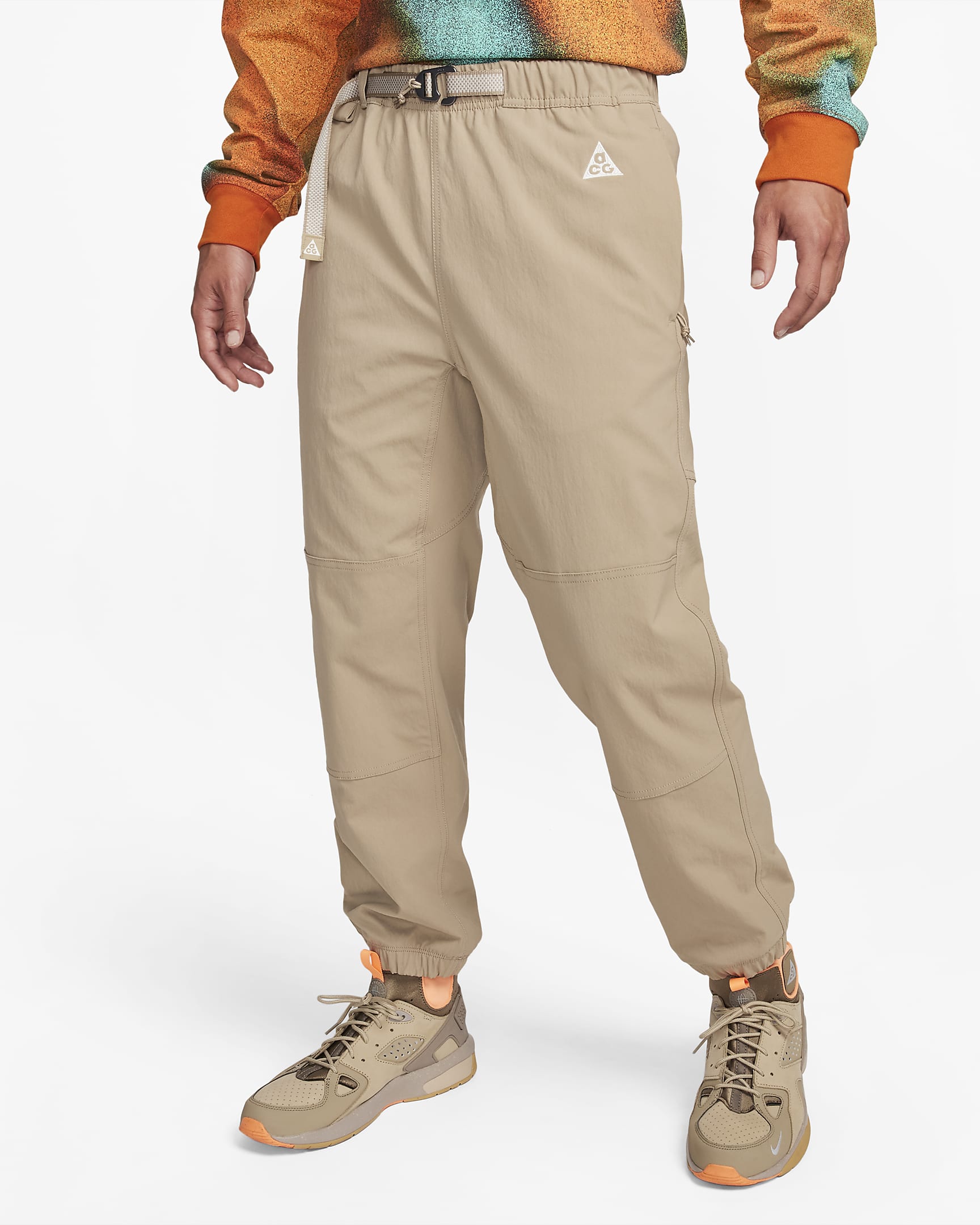 Nike ACG 男子越野长裤户外 - 卡其/山峰白