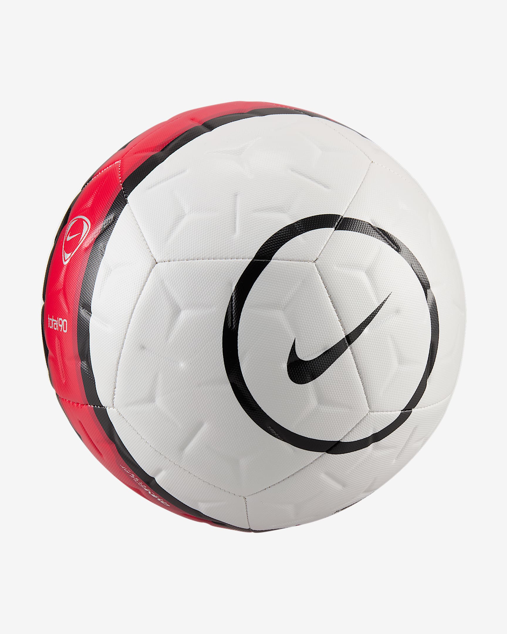 Nike Academy Total 90 足球 - 白色/黑/红色/黑