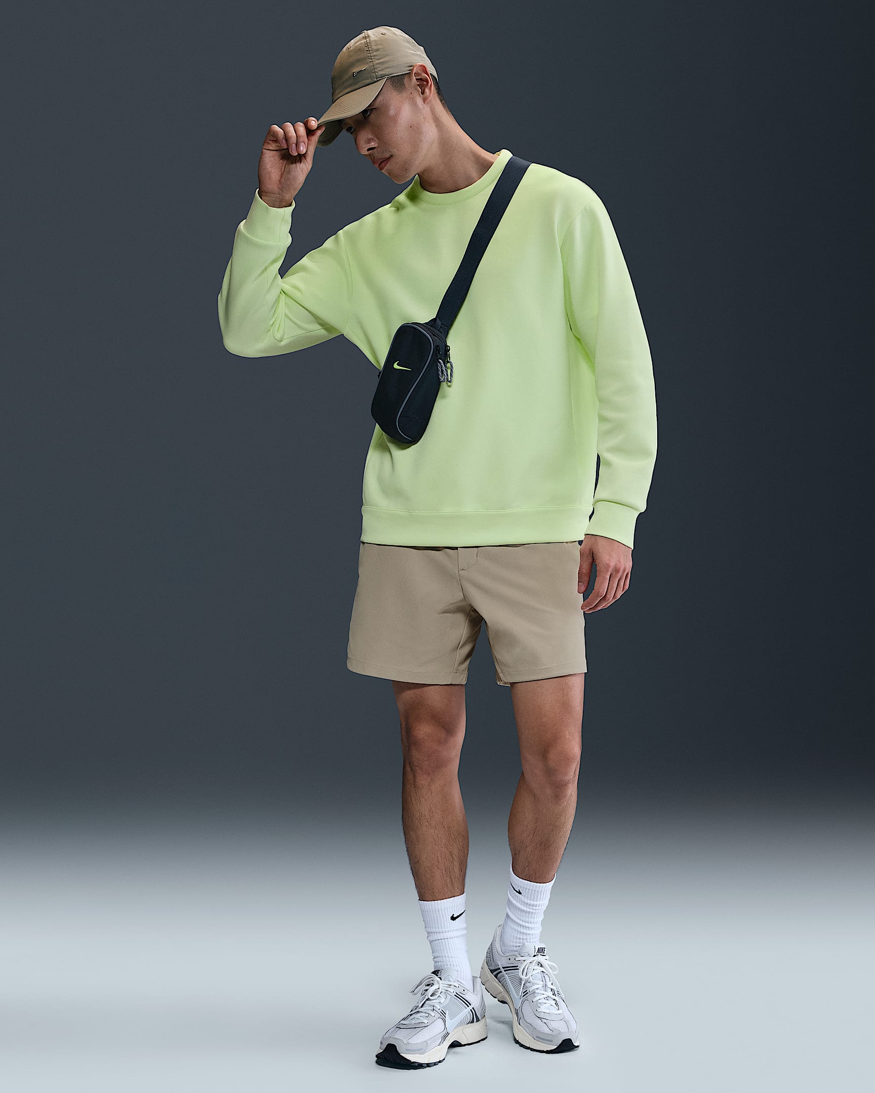 Nike 24.7 PerfectStretch Dri-FIT 男子速干短裤 - 沙漠卡其/帆白/卡其