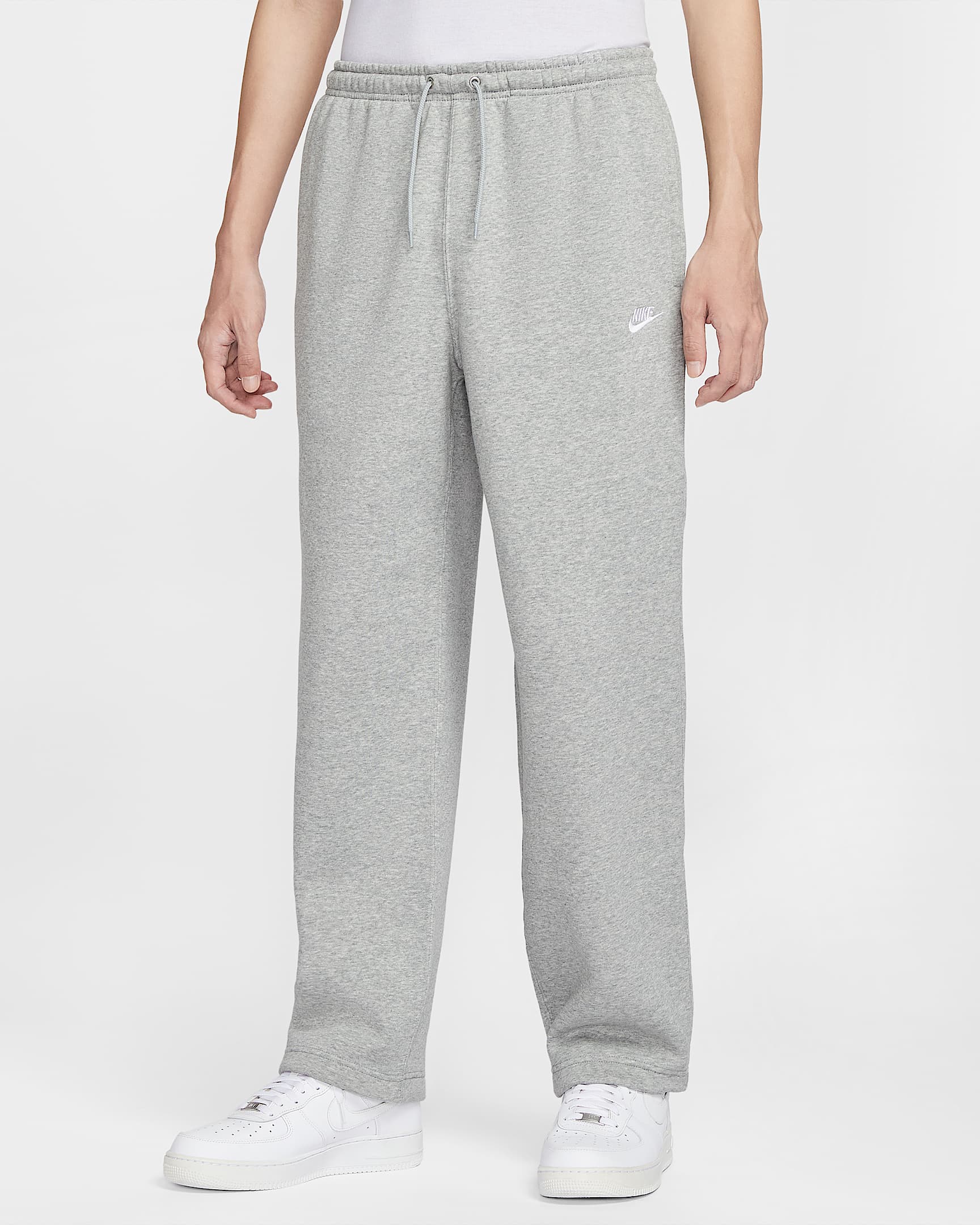 Nike Sportswear Club 男子加绒长裤 - 调色暗灰/浅烟灰/白色
