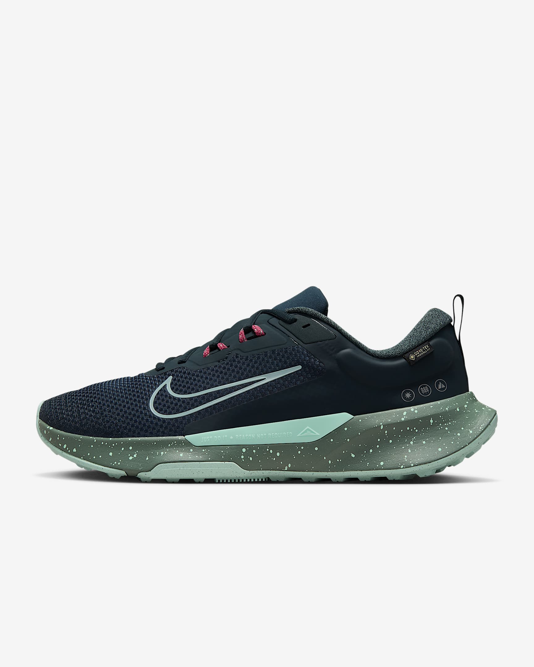 Nike Juniper Trail 2 GORE-TEX 男子防水越野跑步鞋 - 海藻绿/土绿/透明粉/泡沫薄荷绿