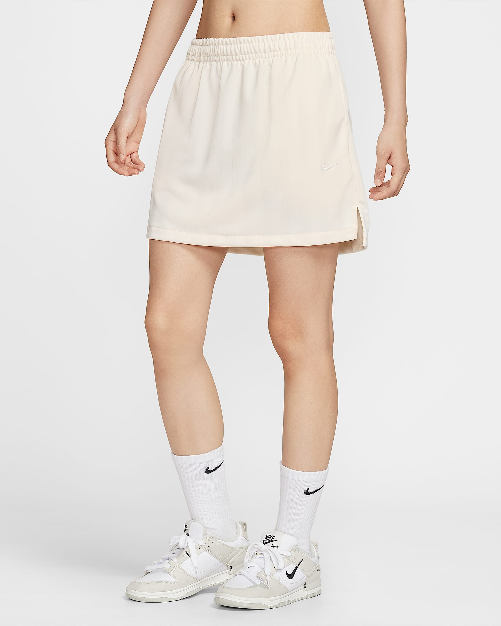 Nike Sportswear 女子提花条纹半身裙 - 淡象牙白/帆白