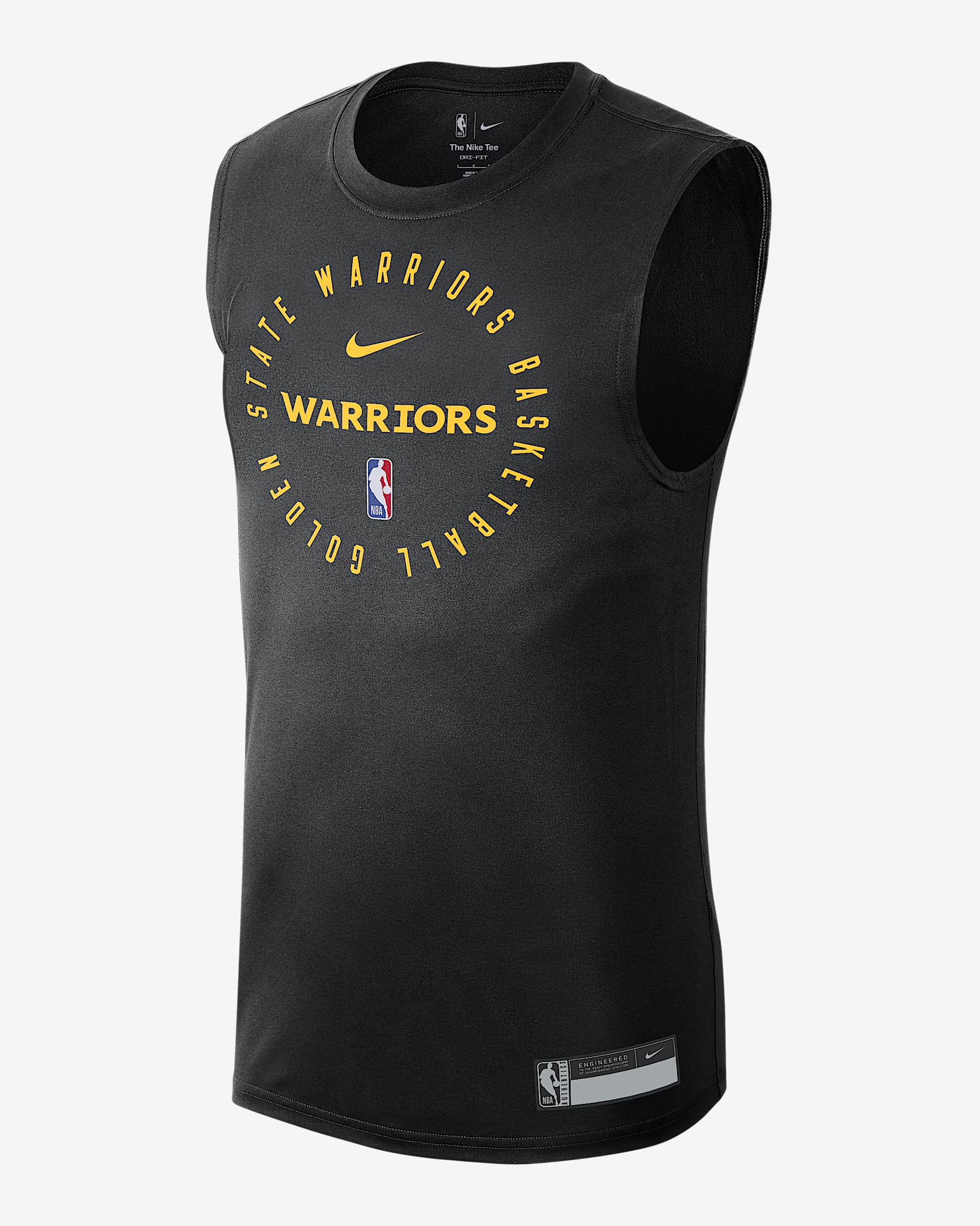 金州勇士队 Nike Dri-FIT NBA 男子速干无袖T恤 - 黑