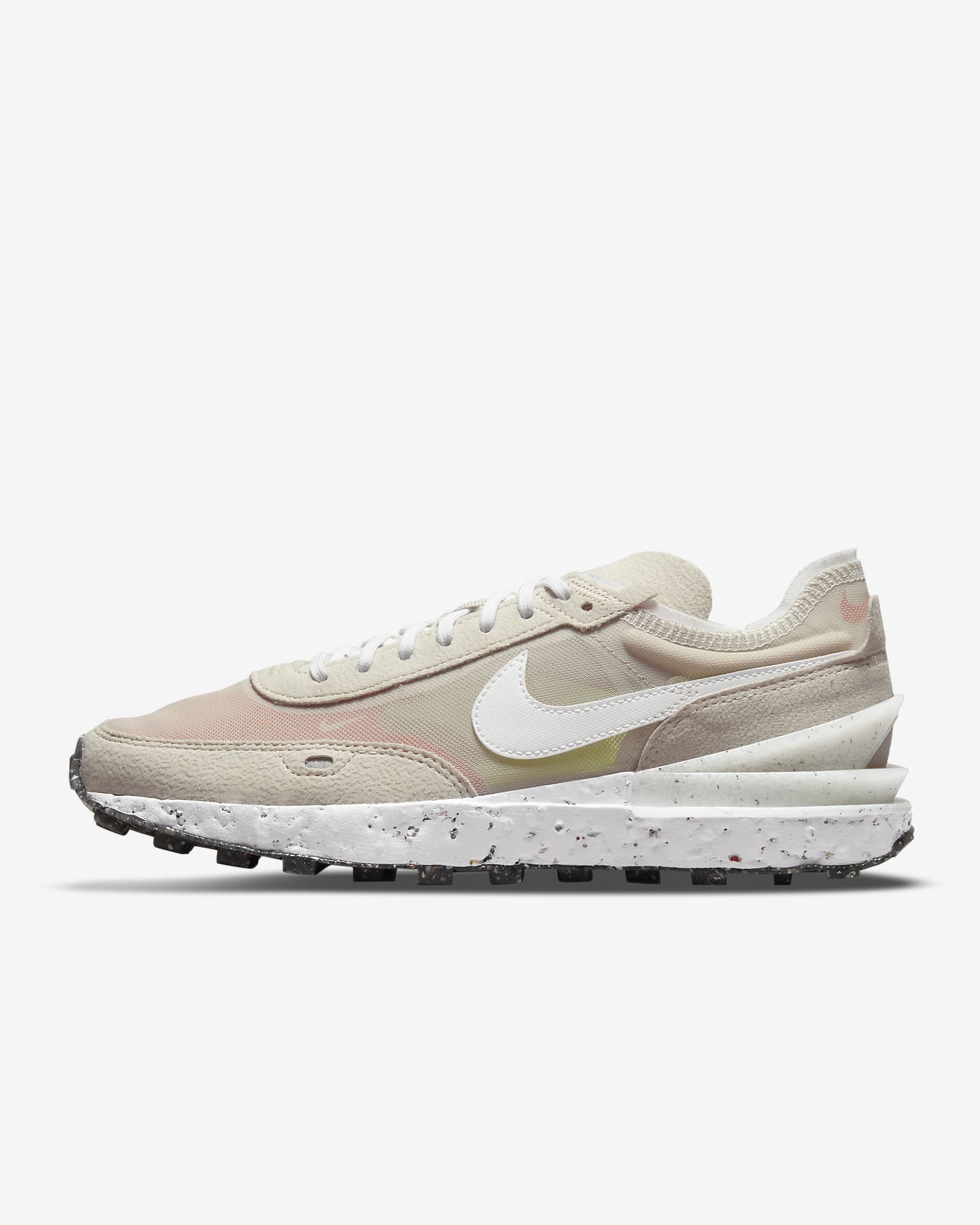 Nike Waffle One Crater SE NN 女子运动鞋 - 奶白 II/橙色/黑/白色