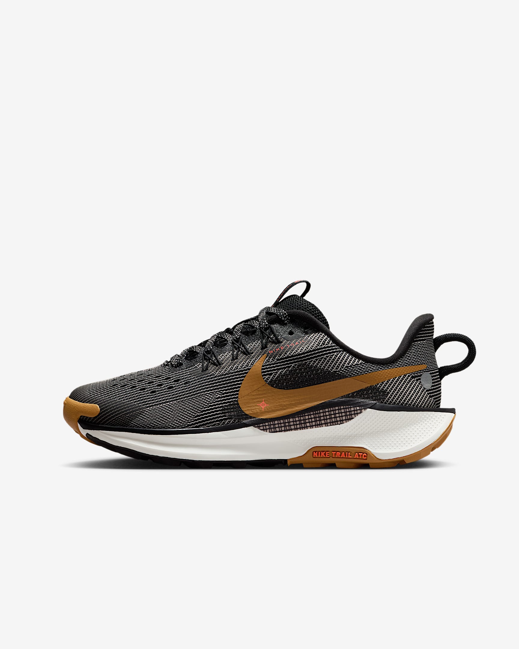 Nike Pegasus Trail 5 耐克小飞马大童户外越野跑步鞋 - 黑/冷杉绿/大学灰/沙漠黄褐