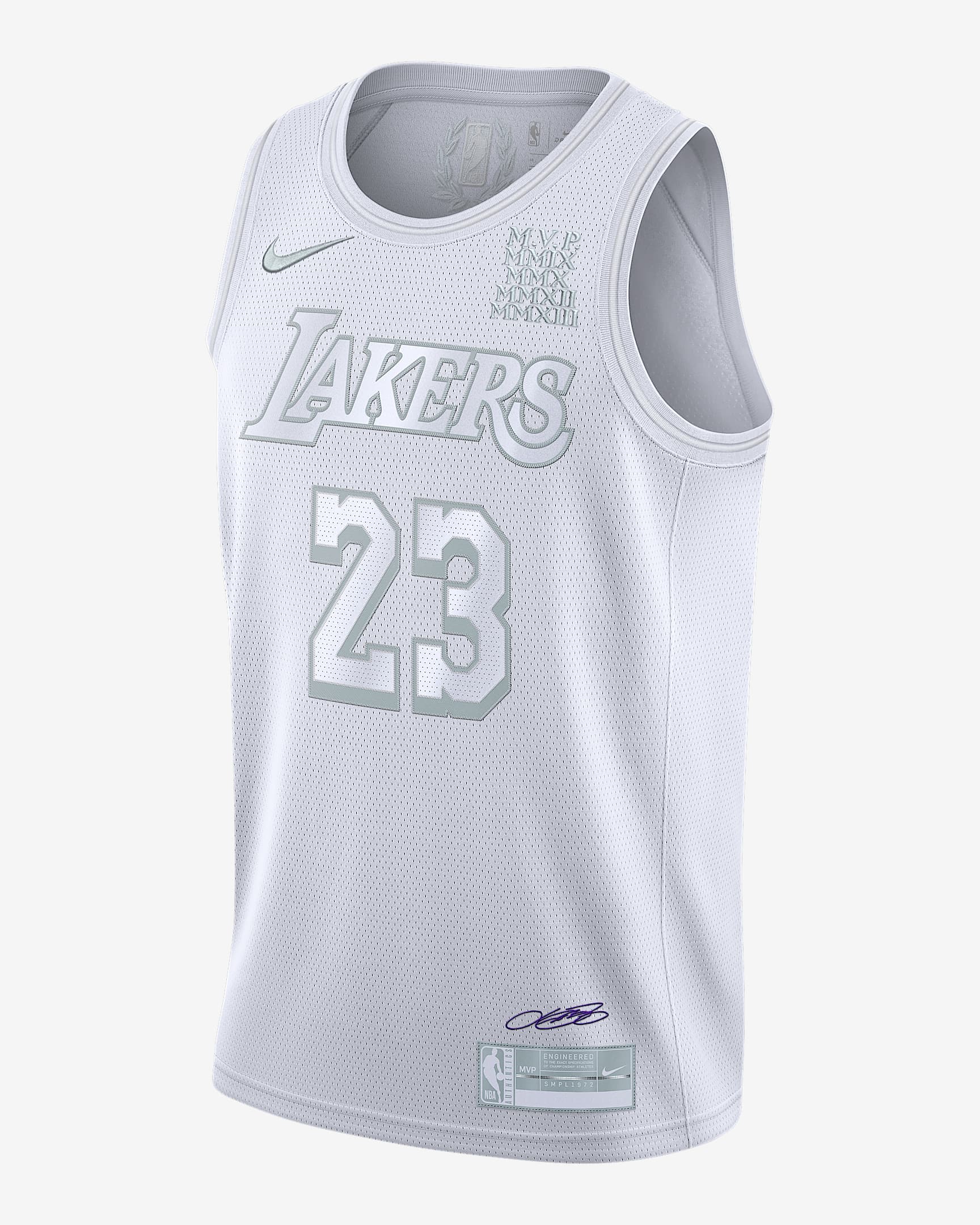 洛杉矶湖人队 (LeBron James) MVP Nike NBA Jersey 男子球衣 - 白色