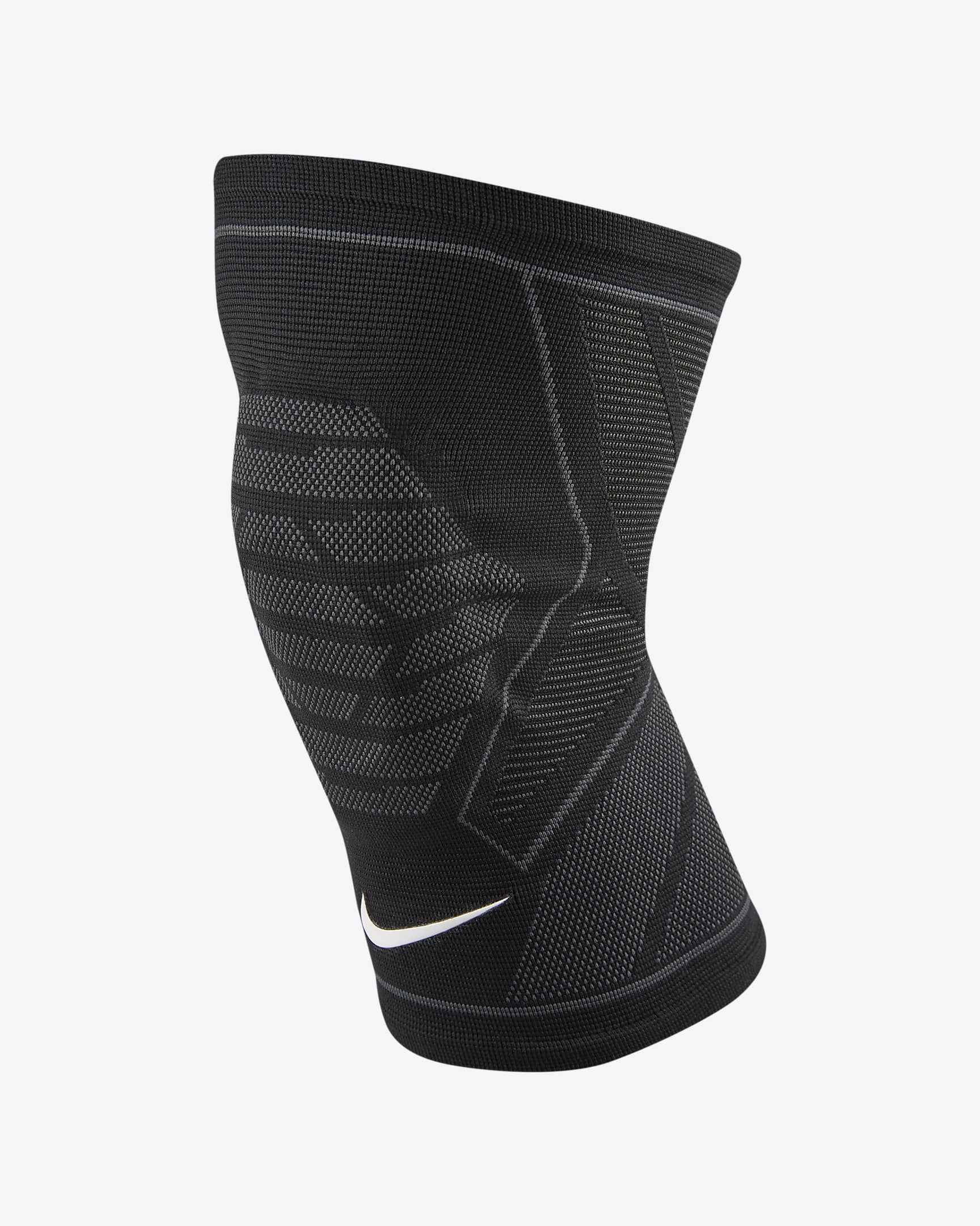 Nike Pro 速干训练针织膝盖护套(1 只) - 黑/煤黑/白色