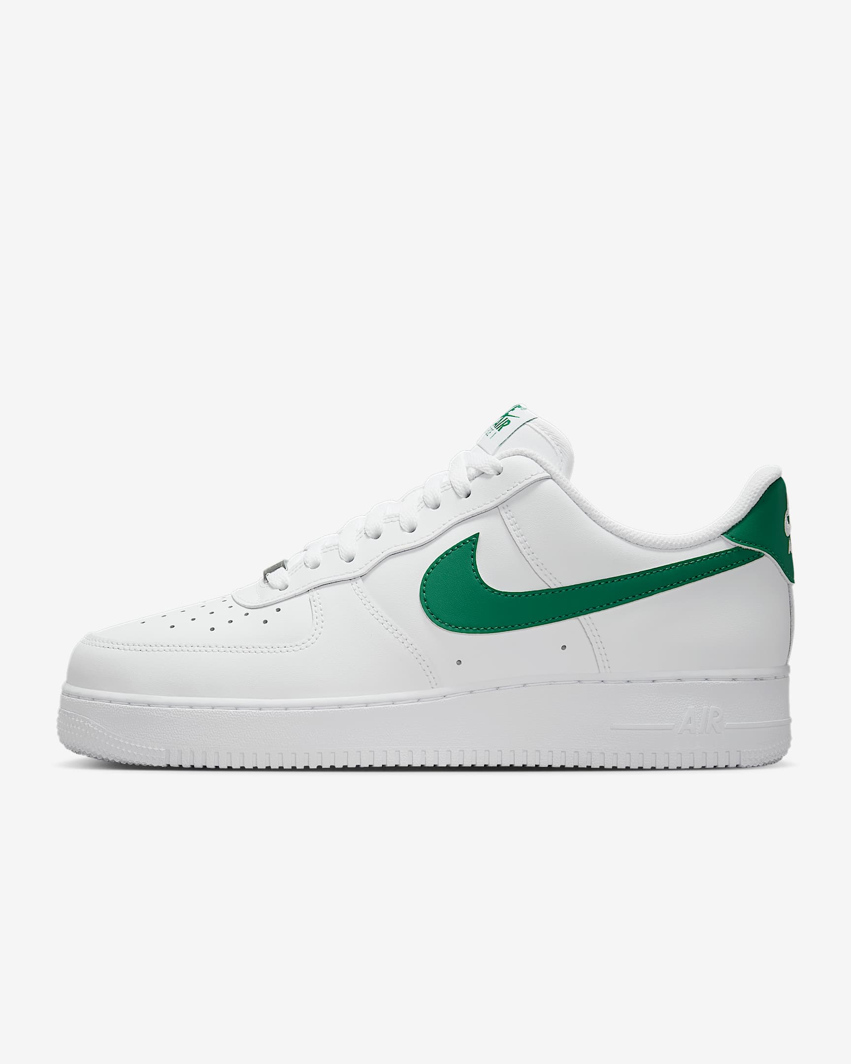 Nike Air Force 1 '07 男子空军一号运动鞋板鞋 - 白色/孔雀绿