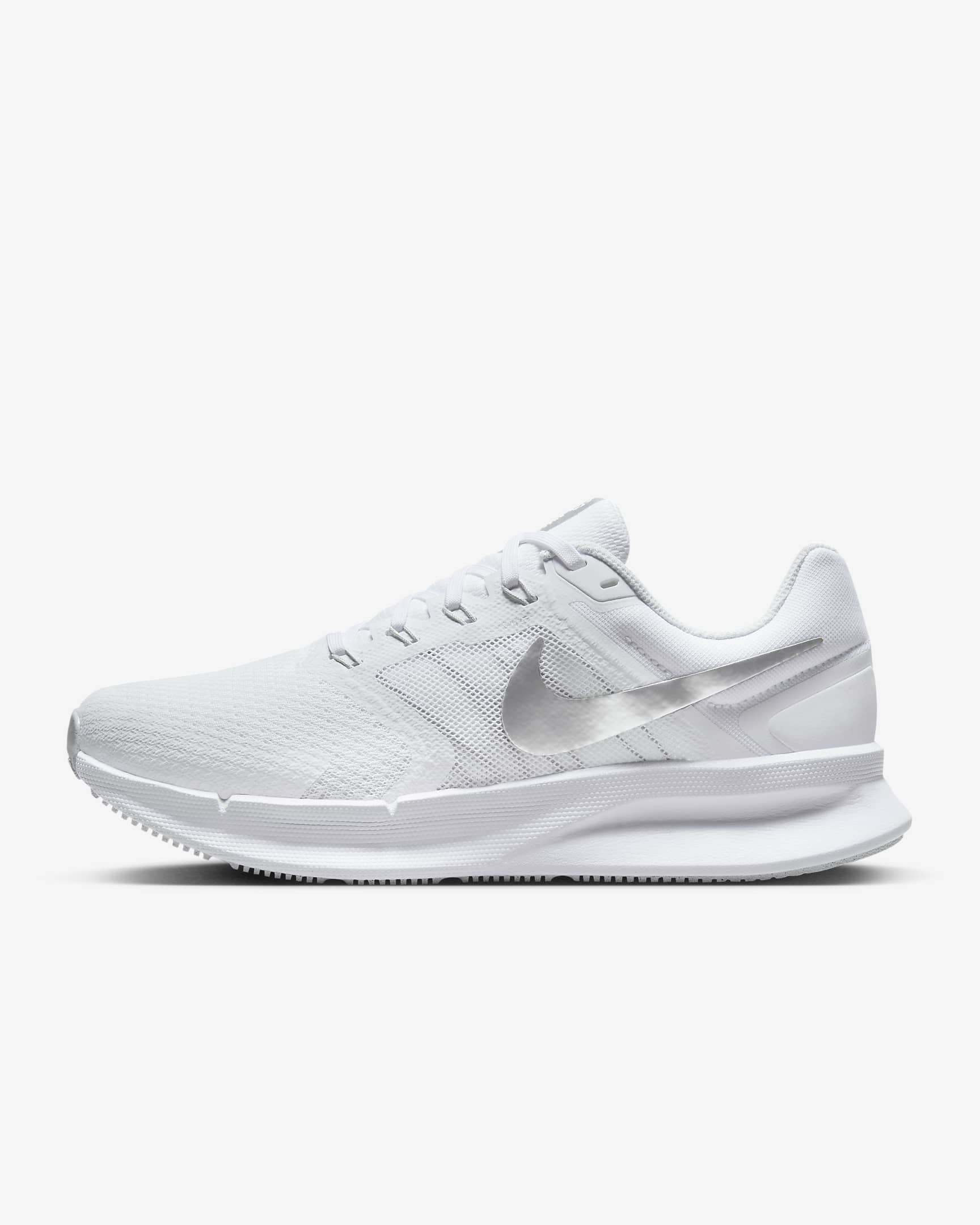 Nike Run Swift 3 女子公路跑步鞋 - 白色/白金色/金属银