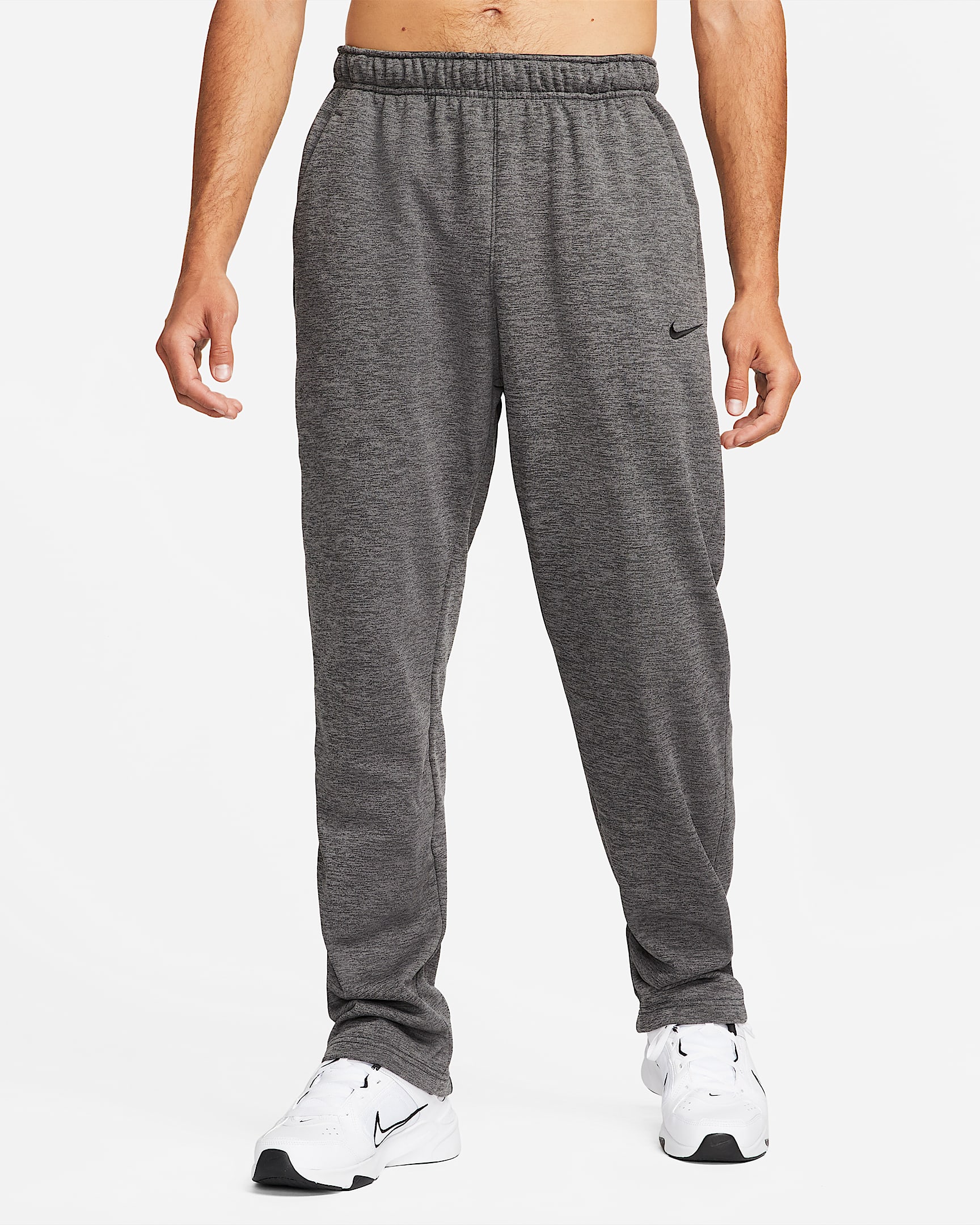 Nike Therma-FIT 男子加绒保暖训练长裤 - 调色炭黑/暗烟灰/黑