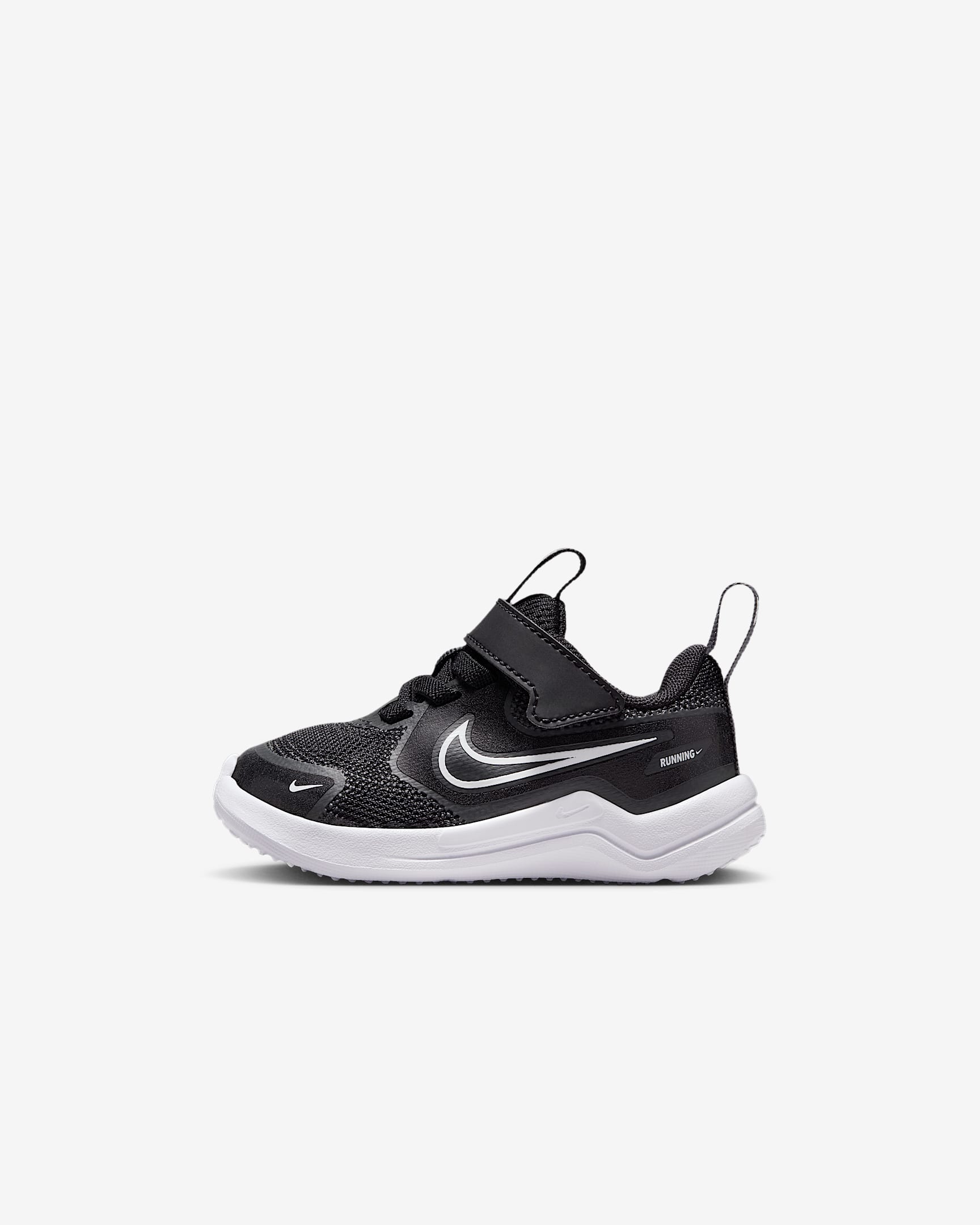 Nike Cosmic Runner 耐克宇宙一号婴童易穿脱运动鞋 - 黑/煤黑/白色