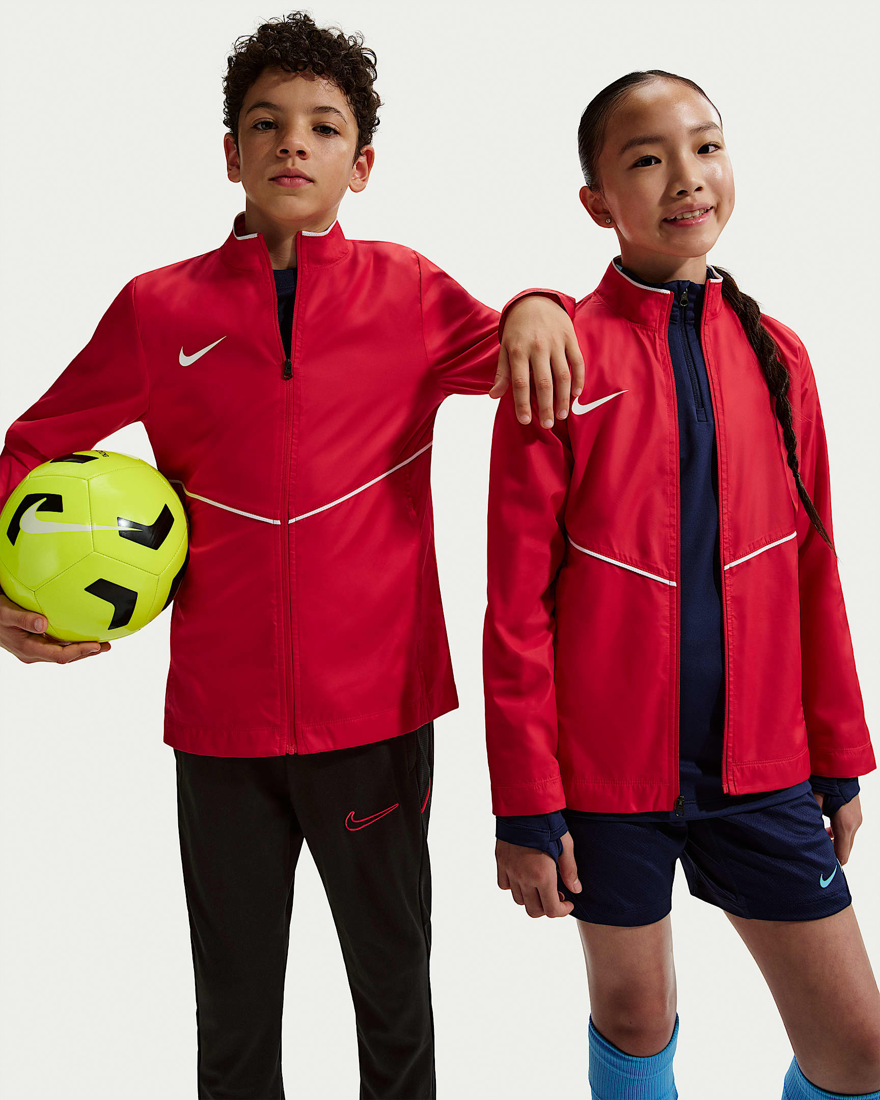 Nike Park 大童足球夹克 - 大学红/白色/白色