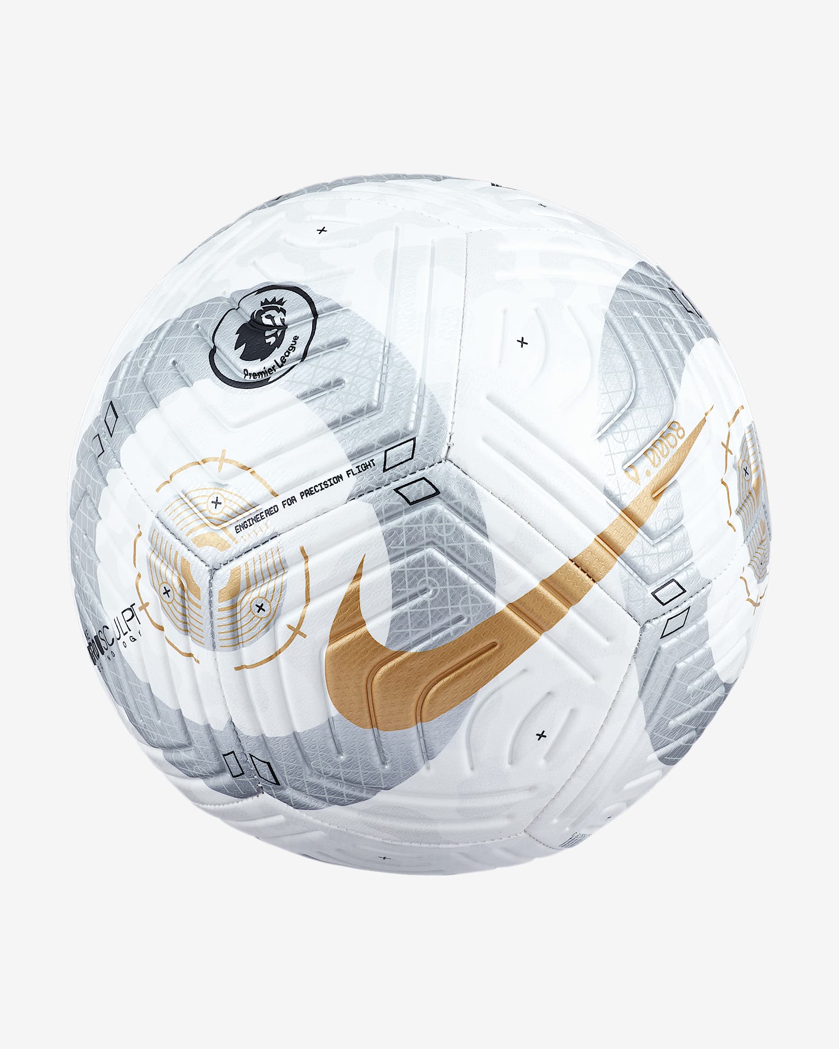 Premier League Strike 足球 - 白色/银/金