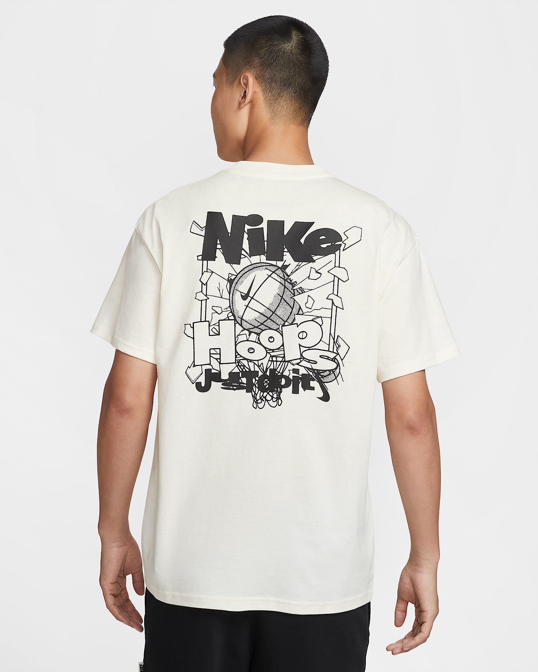 Nike 男子篮球T恤 - 帆白