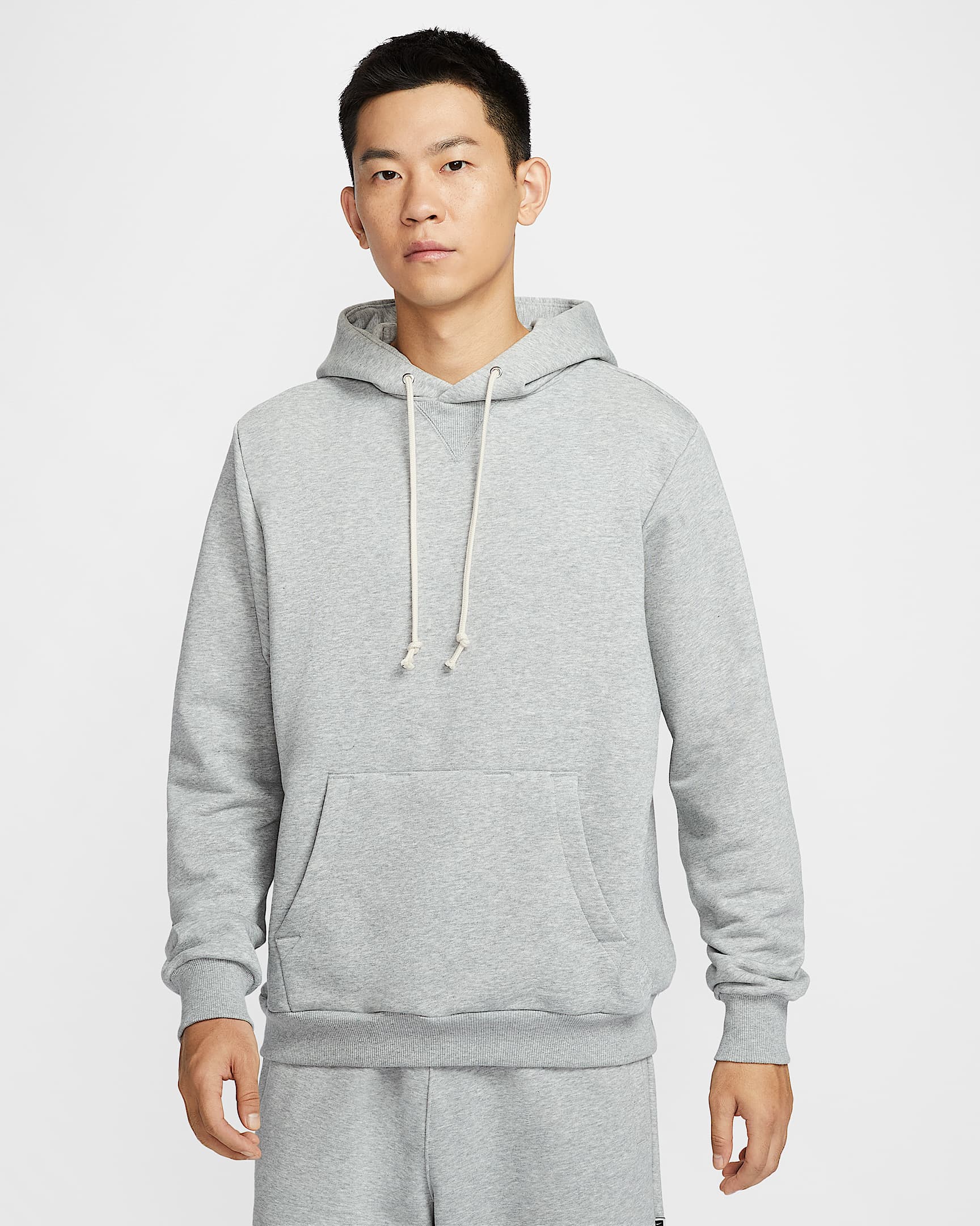Nike Standard Issue Dri-FIT 男子速干套头篮球连帽衫 - 调色暗灰/淡象牙白