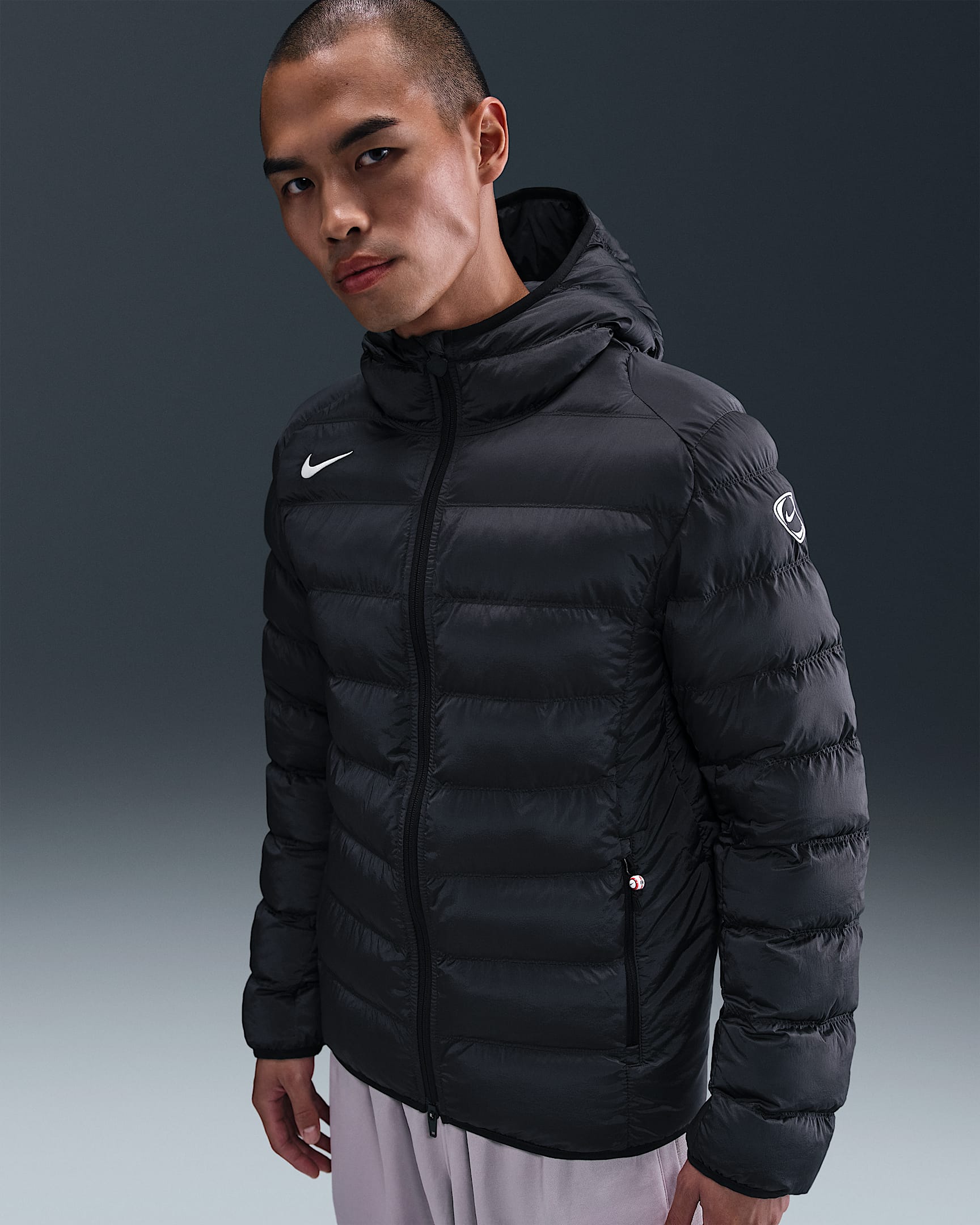 Nike Total 90 Therma-FIT 男子拒水足球夹克 - 黑/帆白/帆白