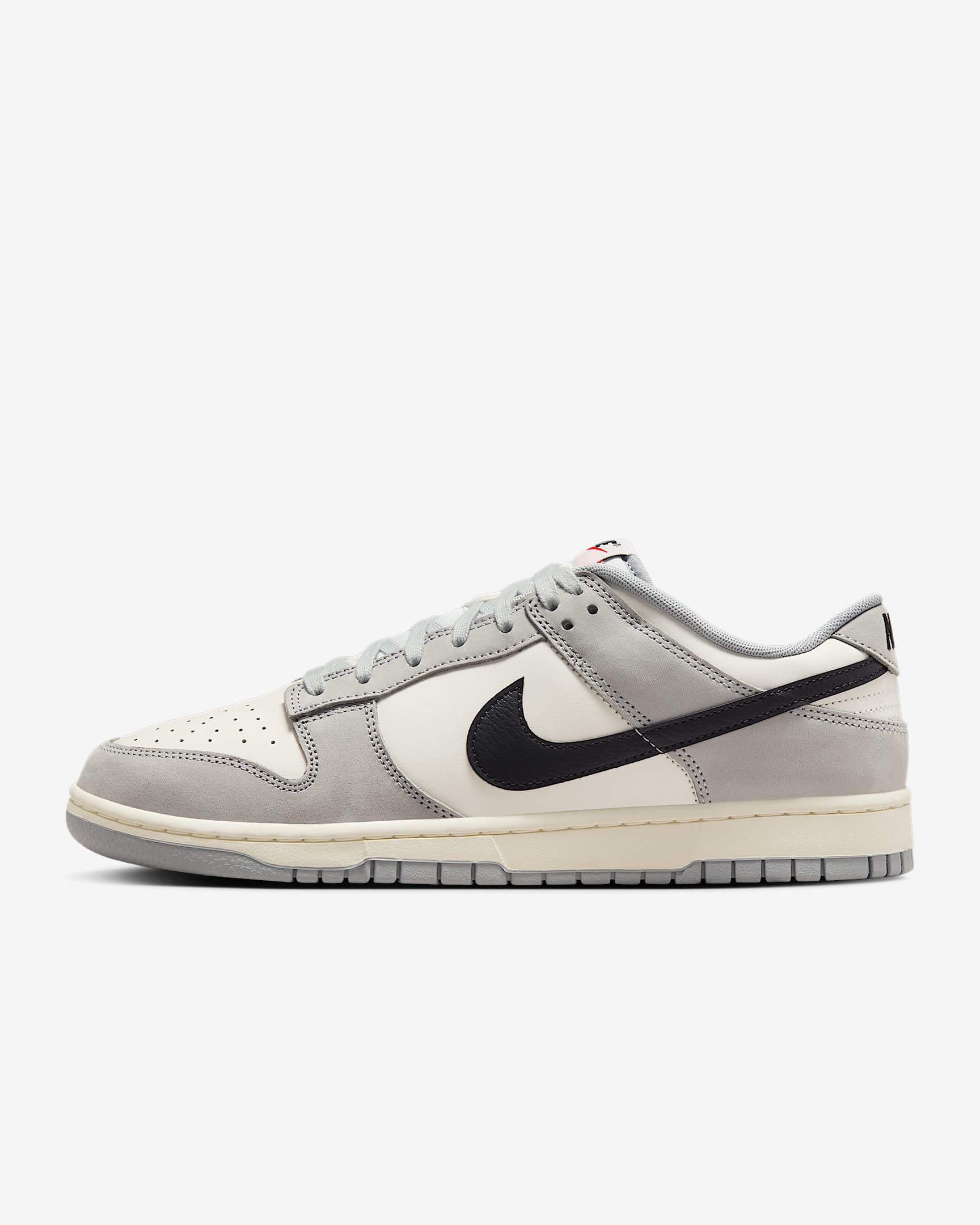 Nike Dunk Low 男子运动鞋 - 帆白/狼灰/黑