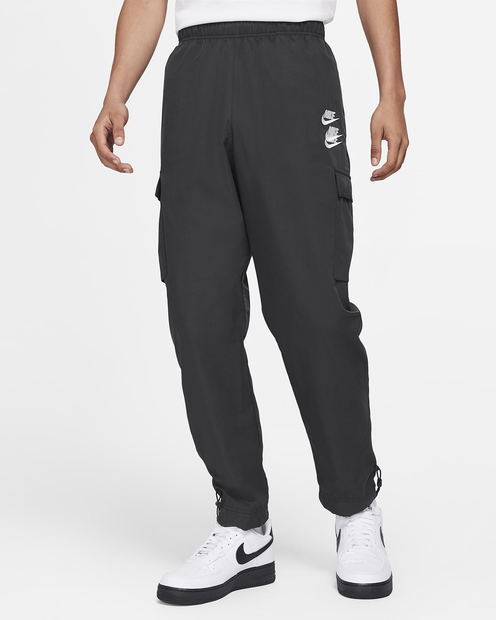Nike Sportswear 男子梭织工装长裤 - 黑