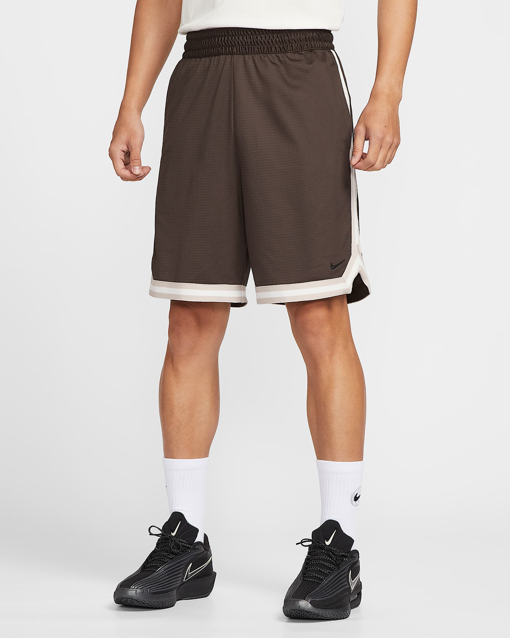 Nike DNA Dri-FIT 男子速干篮球短裤 - 巴洛克棕/奶白 II/黑