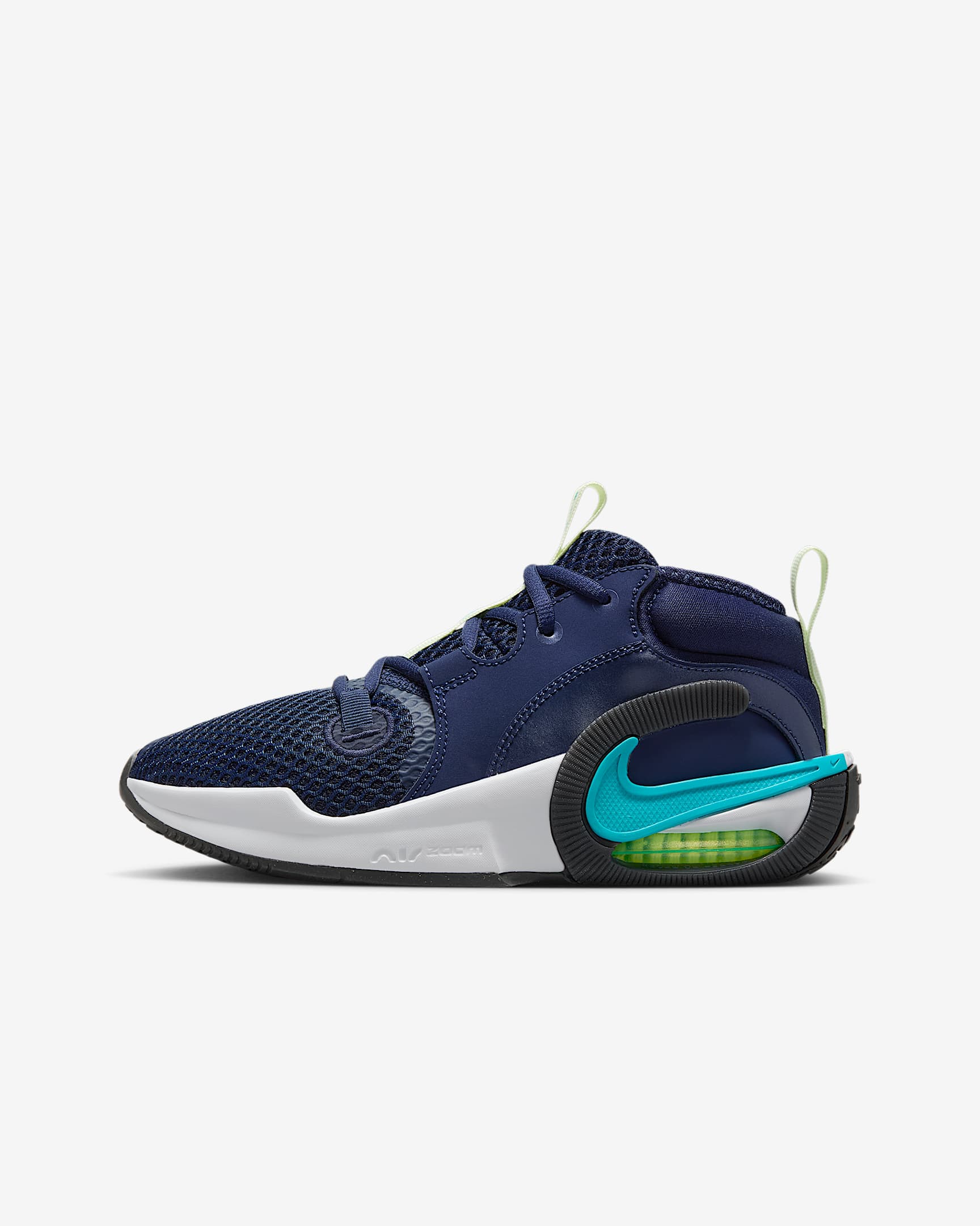 Nike Air Zoom Crossover 2 SE 大童篮球鞋 - 深藏青/浅荧光黄/煤黑/仙人掌绿