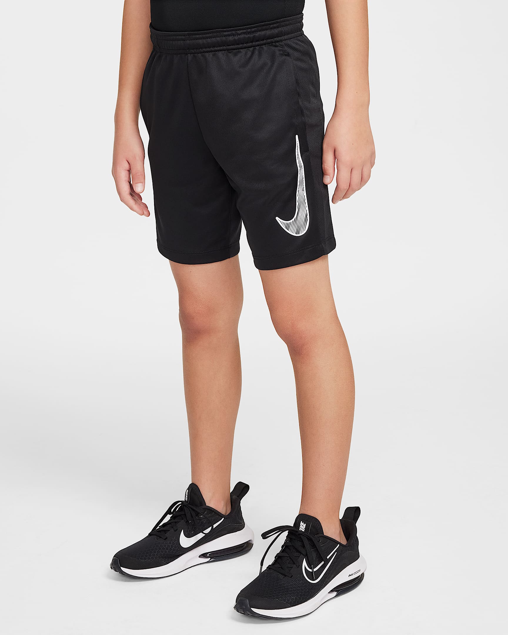 Nike Trophy23 Dri-FIT 大童速干短裤 - 黑/黑/白色