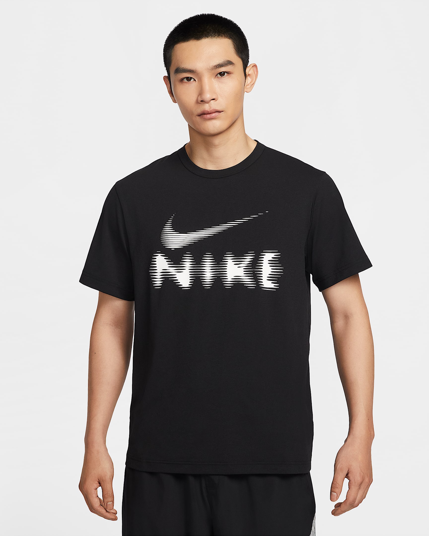 Nike Hyverse Dri-FIT 男子防晒速干百搭T恤 - 黑