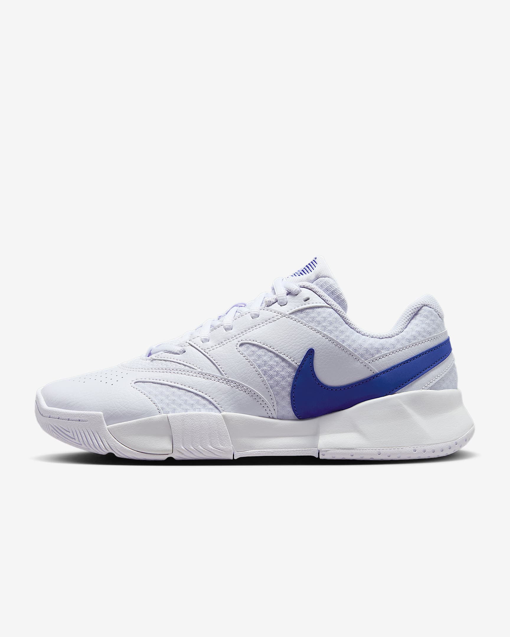 NikeCourt Lite 4 女子硬地球场网球鞋 - 浅紫晶/白色/深夜蓝