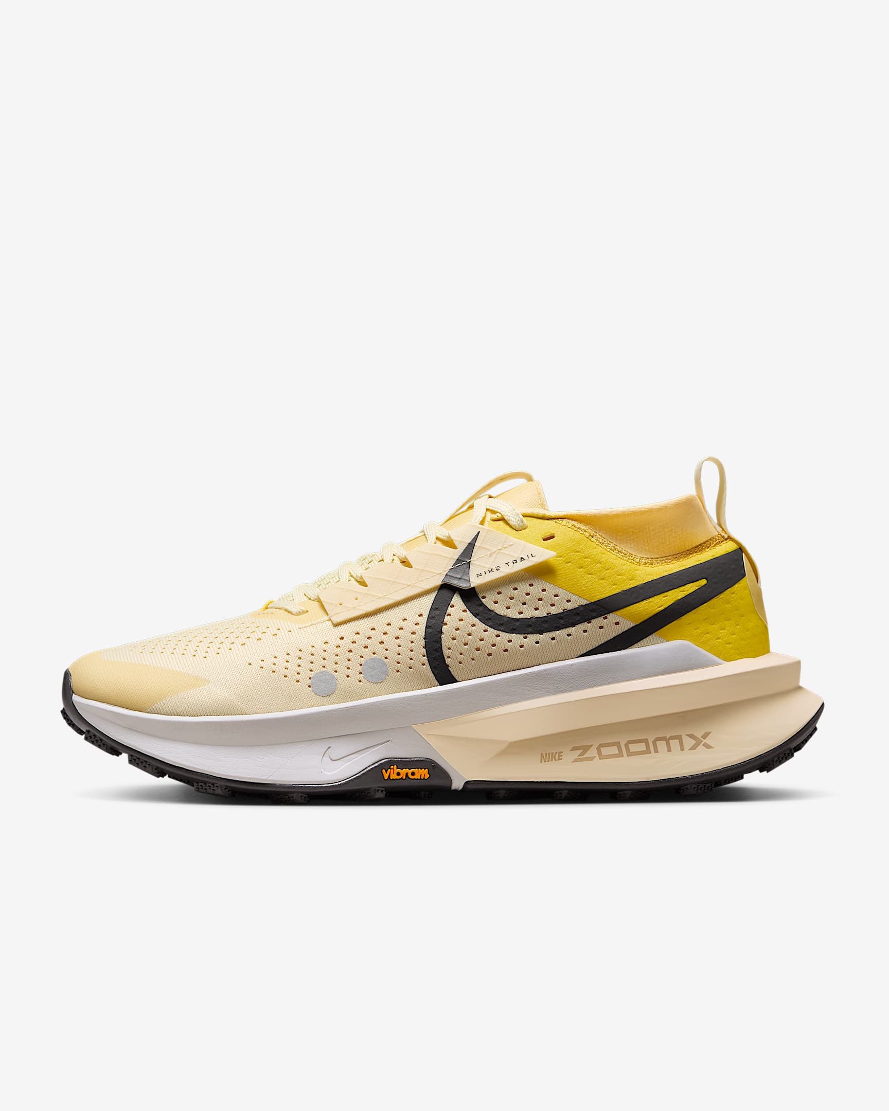 Nike Zegama Trail 2 男子 ZoomX 户外越野跑步鞋 - 石膏色/发光黄/土星金/中灰