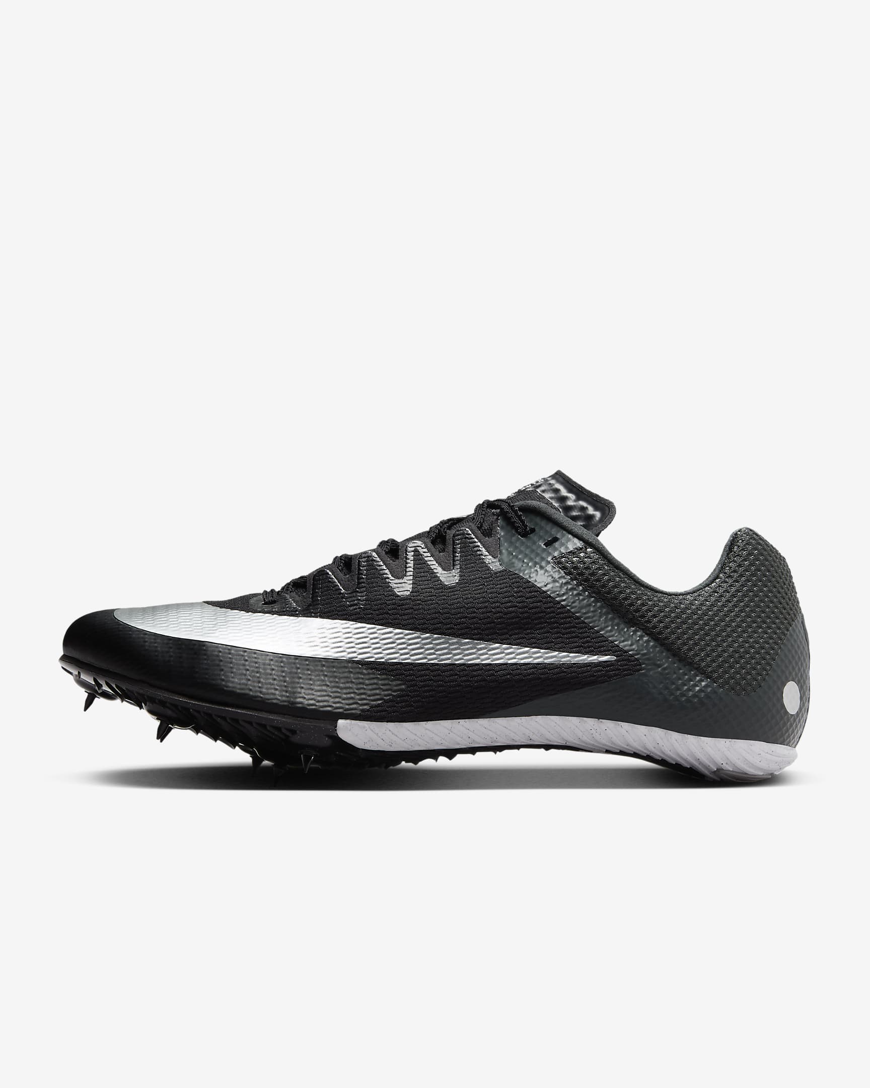 Nike Zoom Rival Sprint 男子田径钉鞋 - 黑/黑/金属银