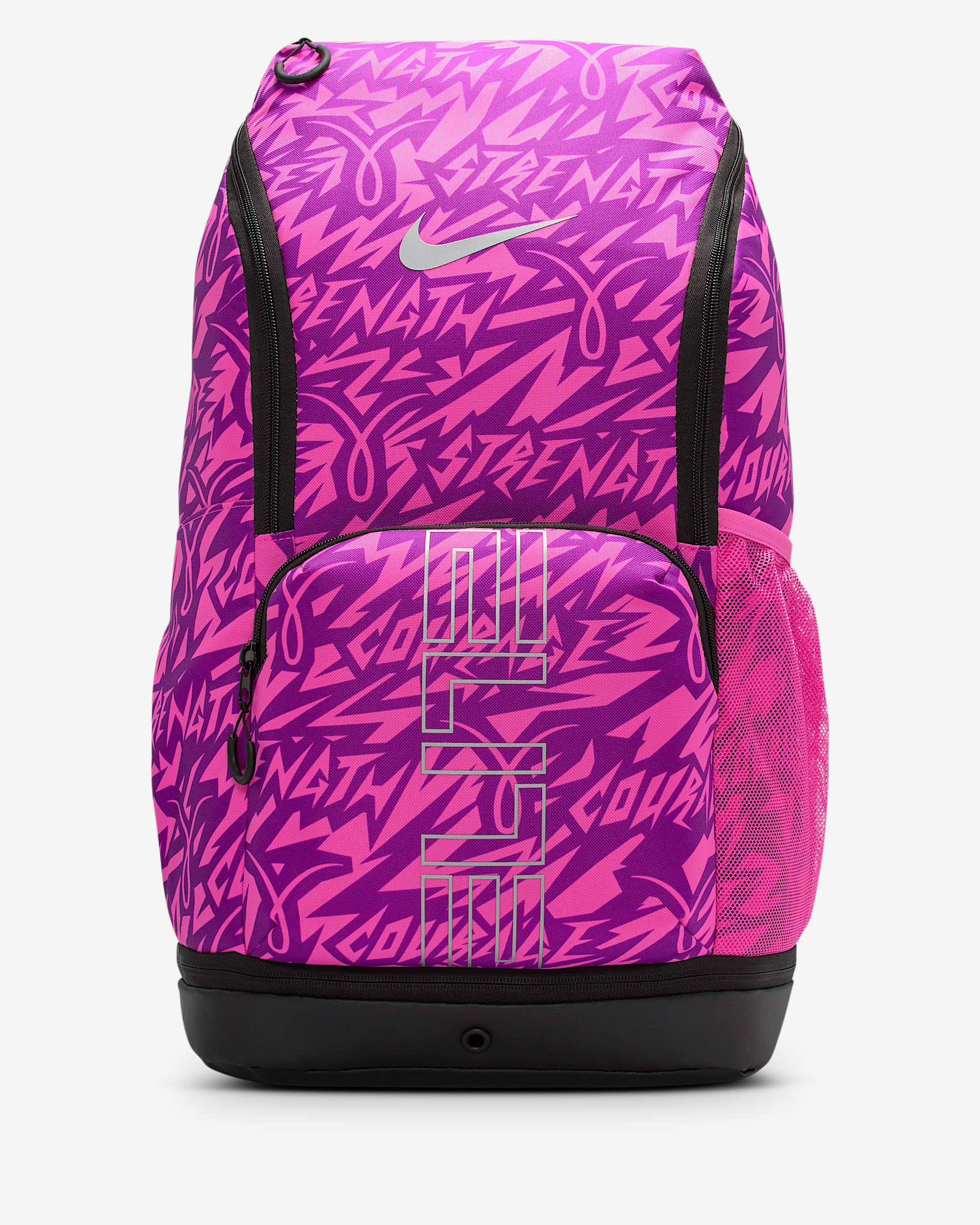Nike Varsity Elite 双肩包 - 亚紫粉/浆果红/金属银