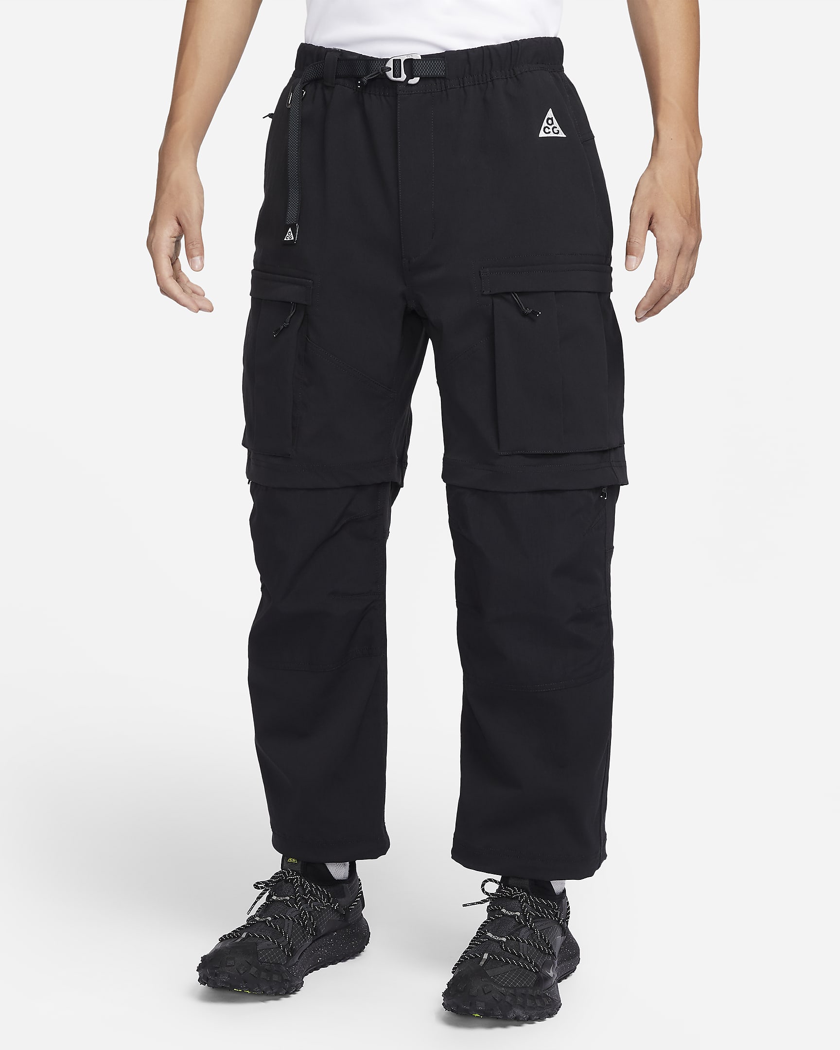 Nike ACG "Smith Summit" 男子防晒拒水宽松工装长裤 - 黑/煤黑/山峰白
