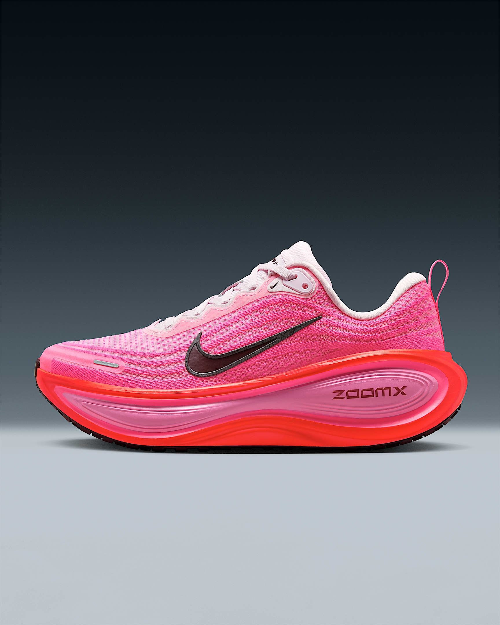 Nike Vomero Plus 耐克超级迈柔女子公路跑步鞋 - 透明粉/亮深红/泡沫粉/鲜亮勃艮第酒红