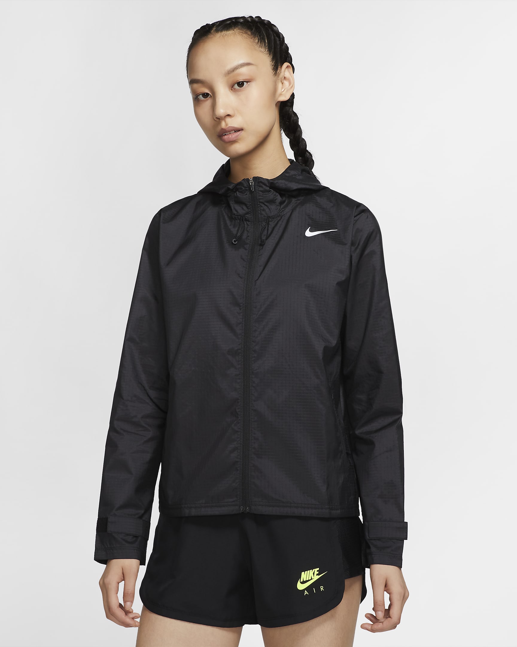 Nike Essential 女子跑步夹克 - 黑