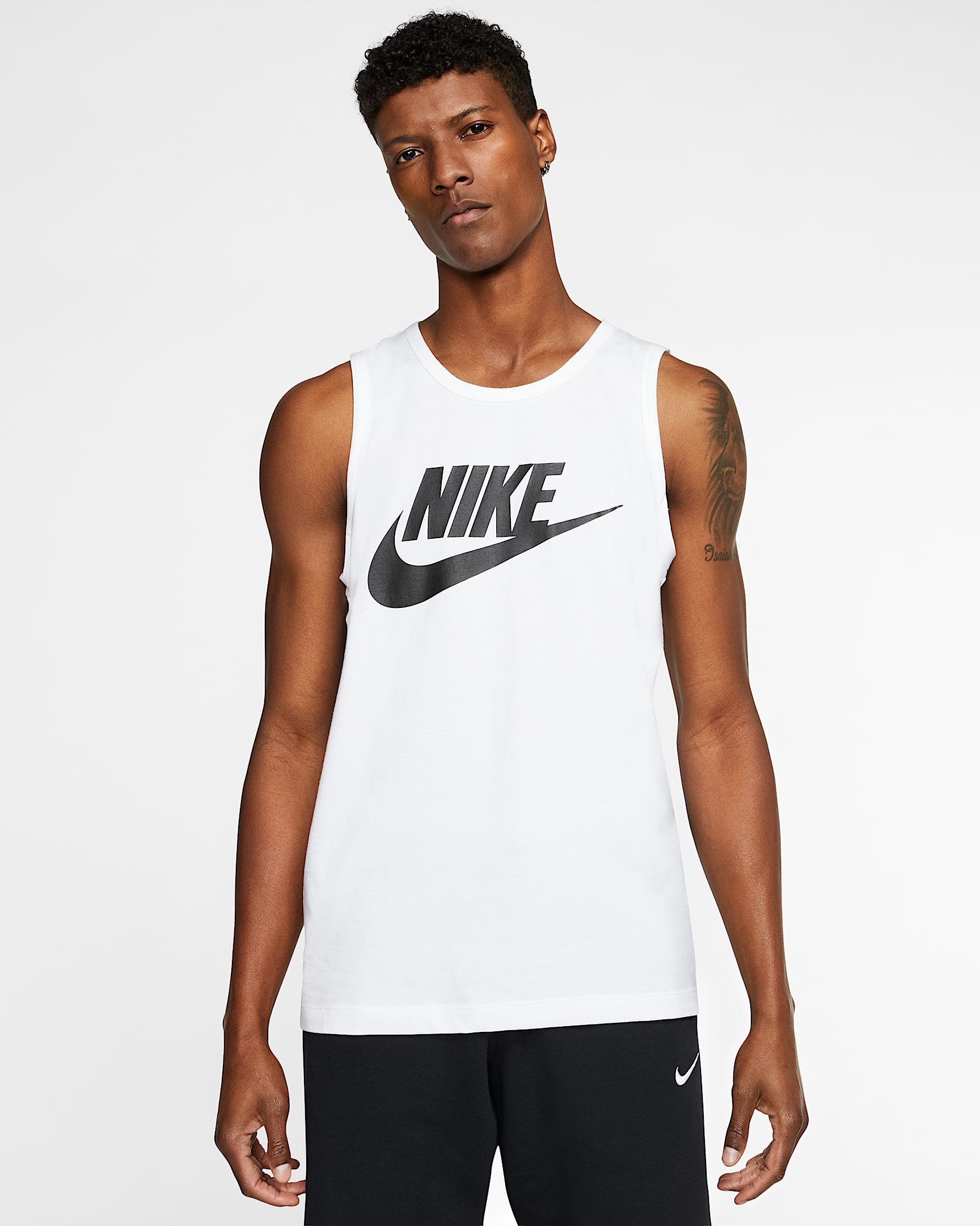 Nike Sportswear 男子背心 - 白色/黑