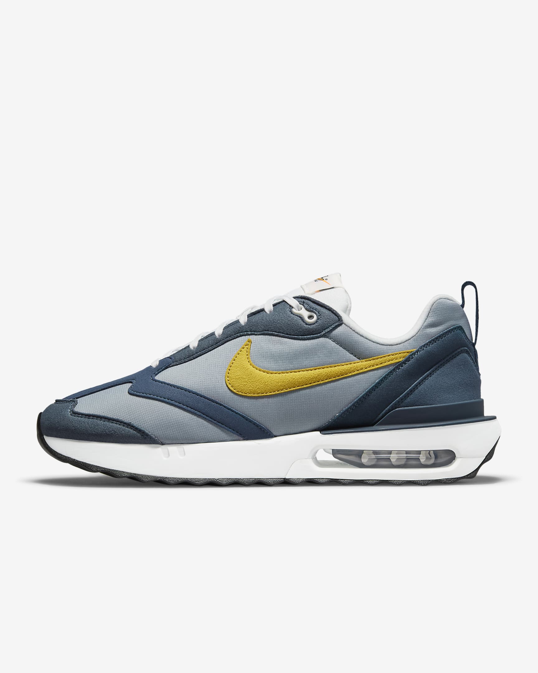 Nike Air Max Dawn 男子运动鞋 - 微粒灰/军械深海蓝/浅骨色/暗柠檬绿