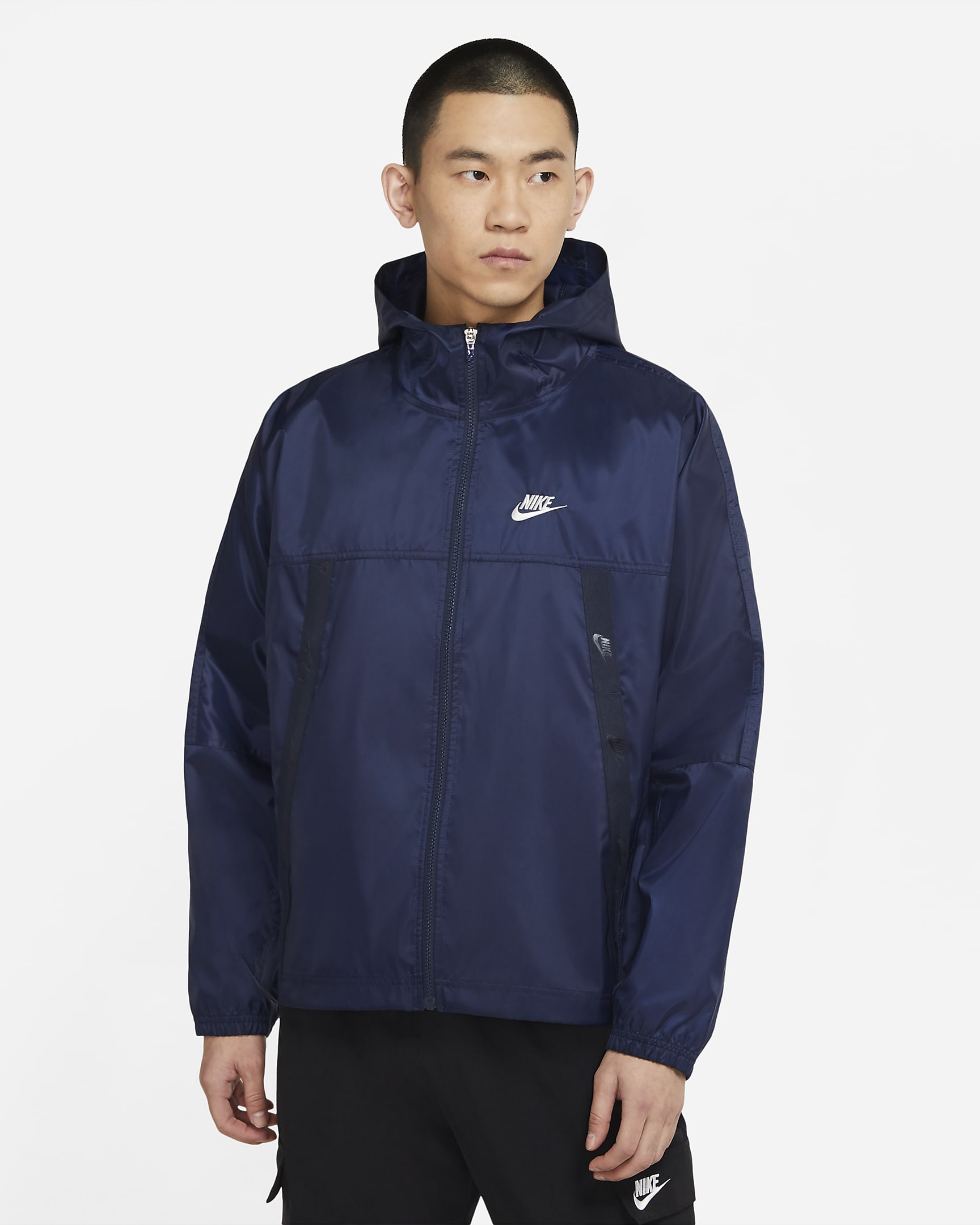 Nike Sportswear Revival Lightweight 男子梭织夹克 - 黑曜石色/帆白