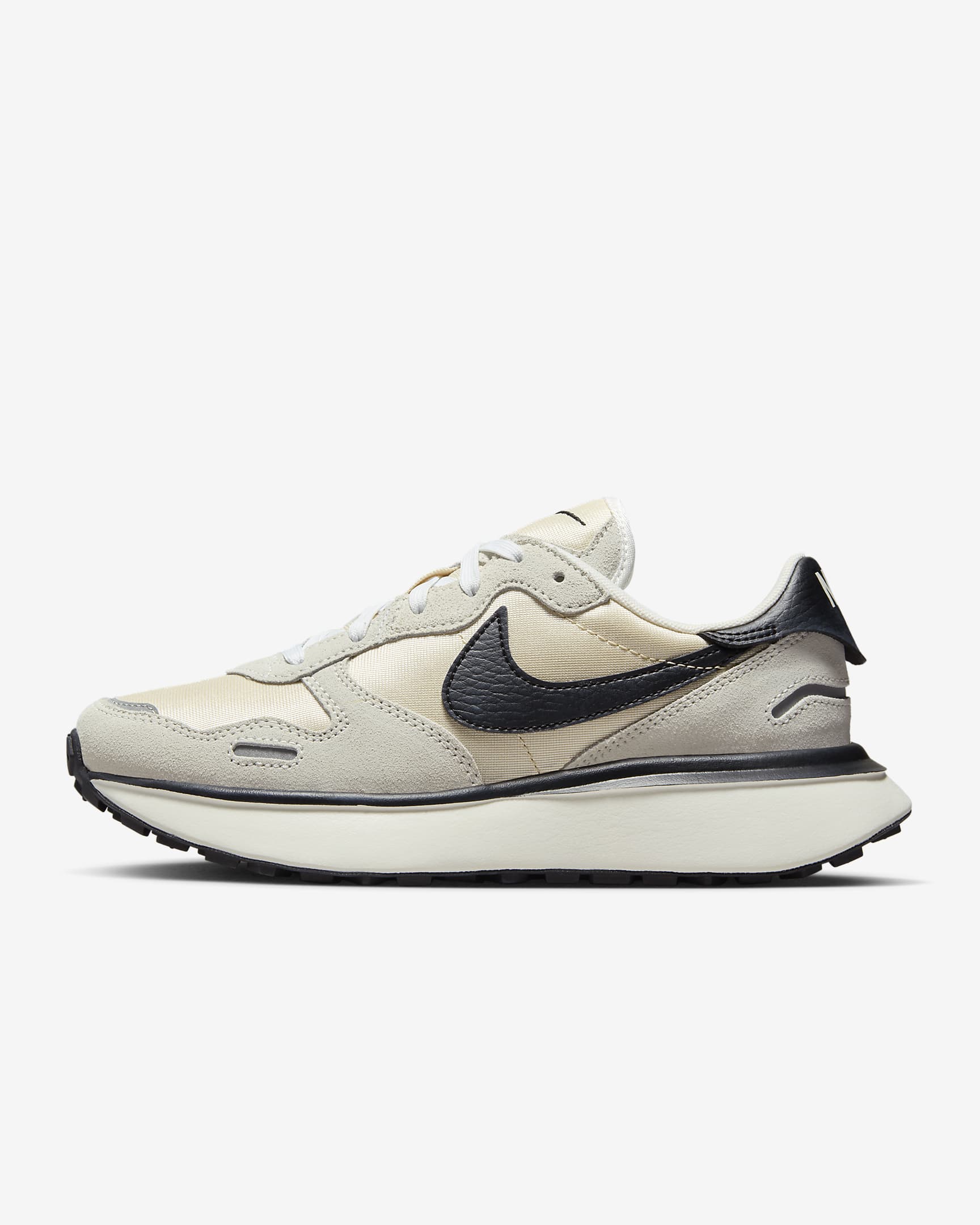 Nike Phoenix Waffle 复古厚底运动鞋 - 山峰白/沙堆白/帆白/黑