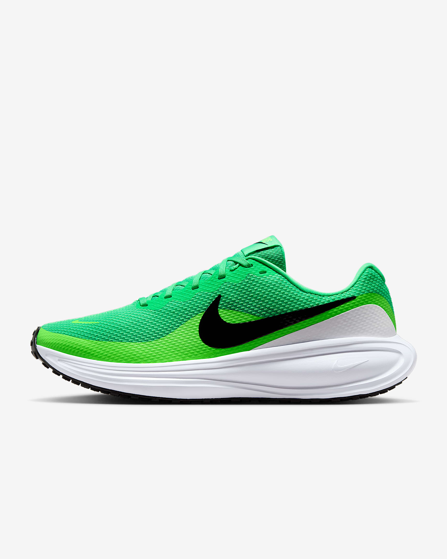 Nike Revolution 8 男子公路跑步鞋 - 惊喜绿/冲击绿/白色/黑