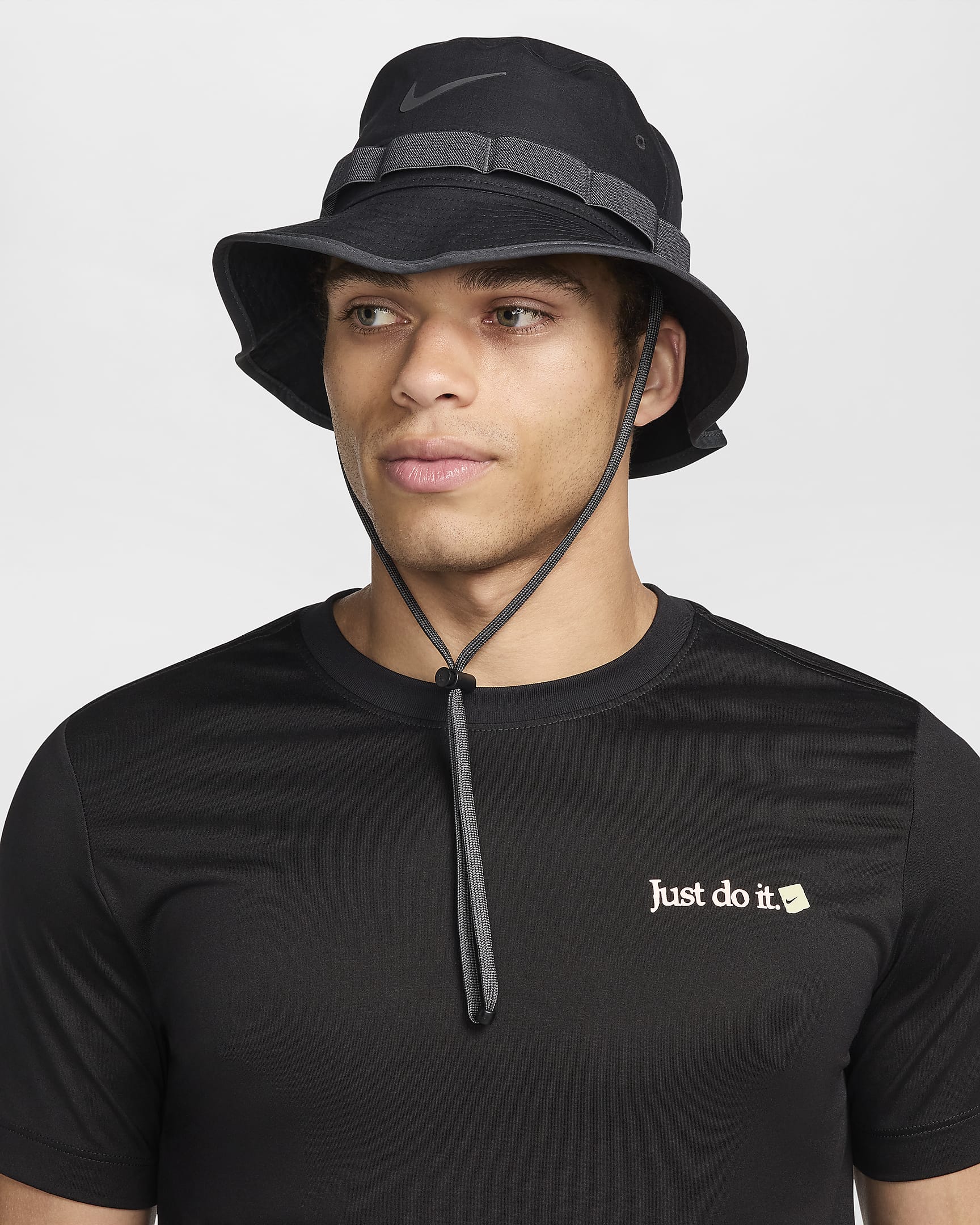 Nike Apex Dri-FIT 速干渔夫运动帽 - 黑/煤黑/煤黑/煤黑