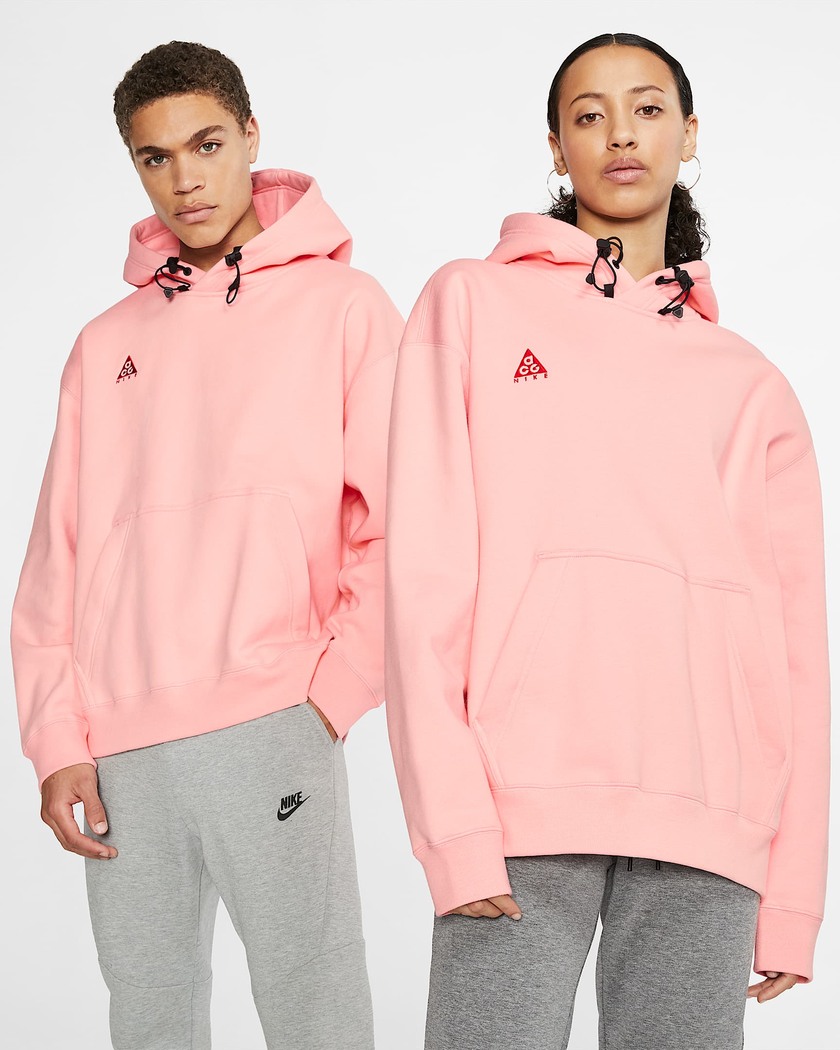 Nike ACG 男子套头连帽衫 - 漂白珊瑚红