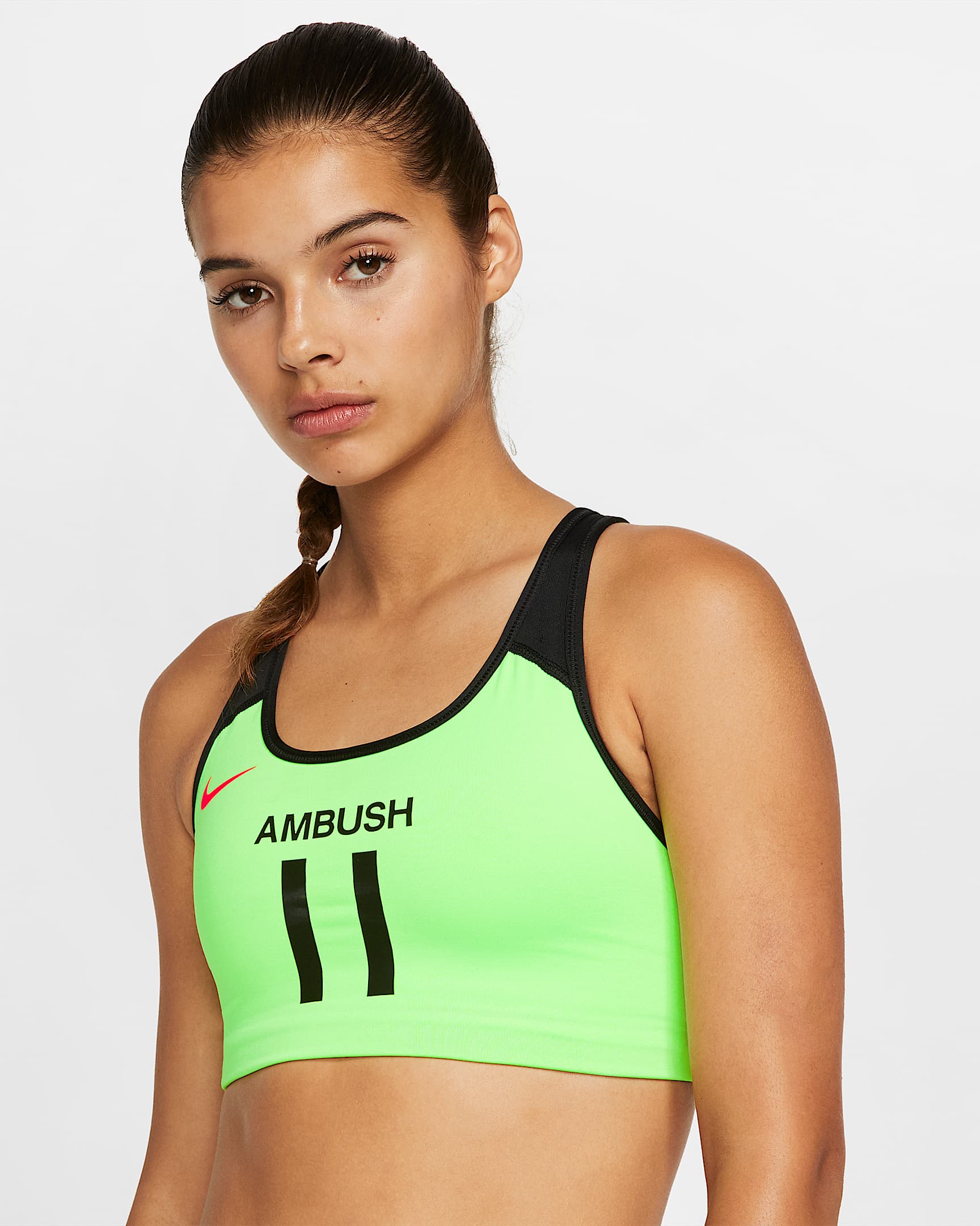 Nike x AMBUSH 女子运动内衣 - 爆炸绿黄/黑