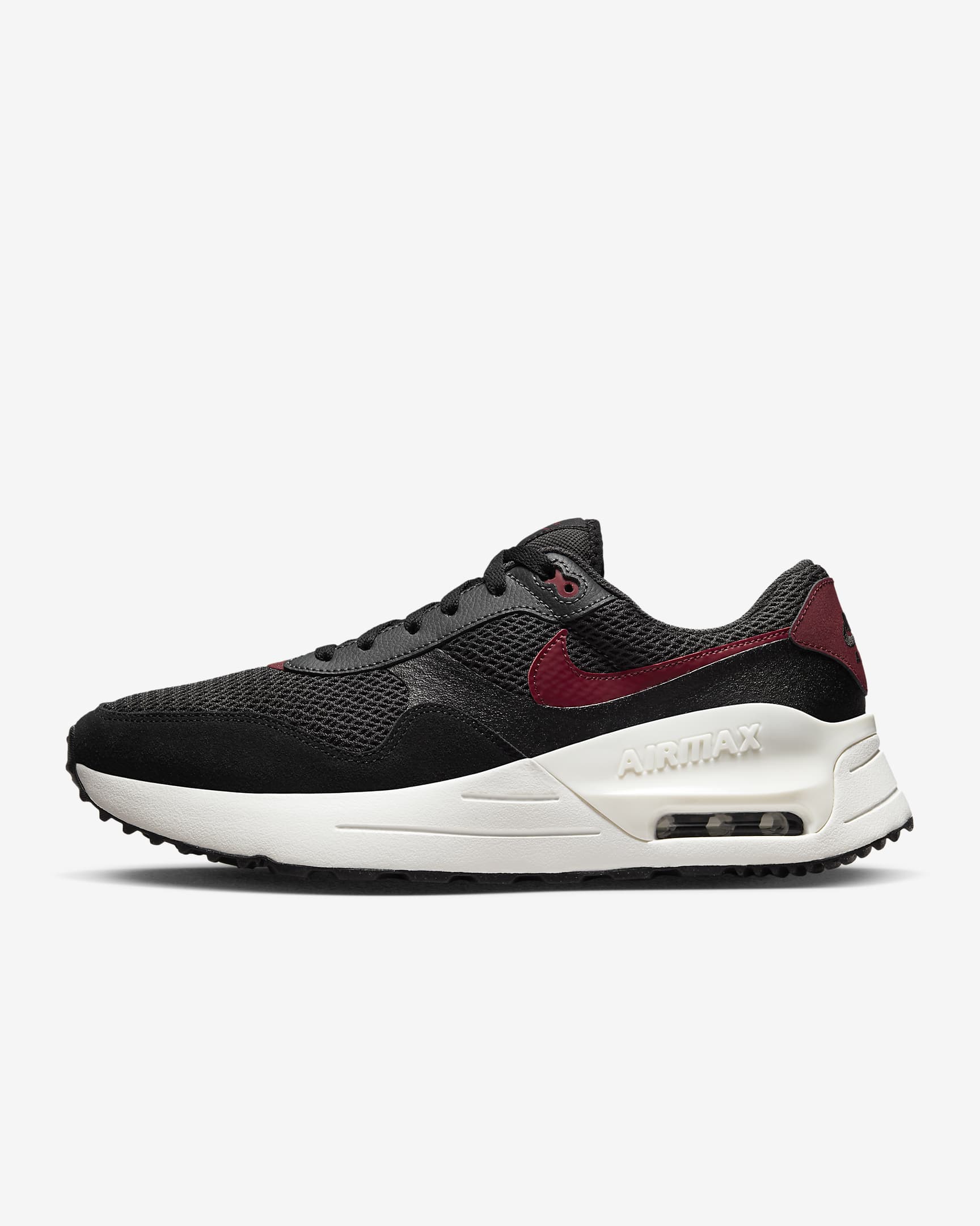 Nike Air Max SYSTM 男子运动鞋 - 黑/煤黑/山峰白/队红