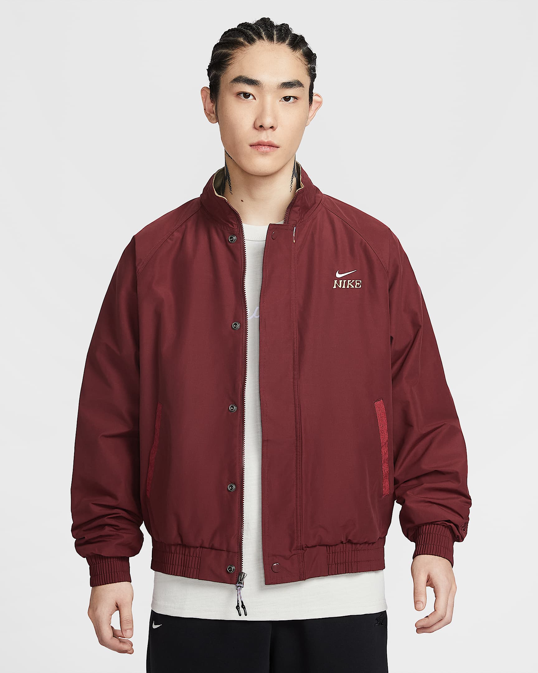 Nike Club 马年限定脱缰系列新年款男子摇粒绒里料夹克 - 暗队红